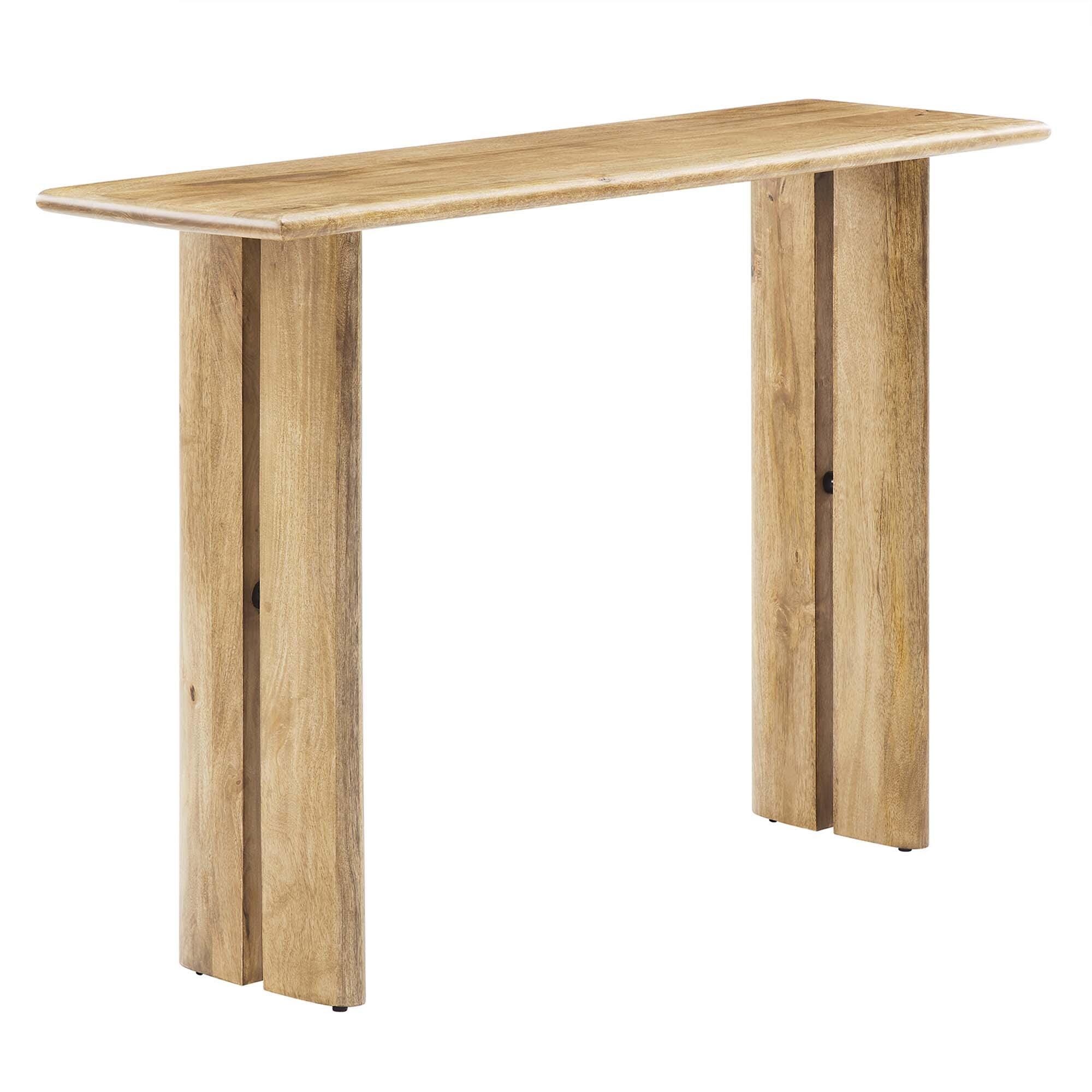 Modway Amistad Console Table, Oak, large