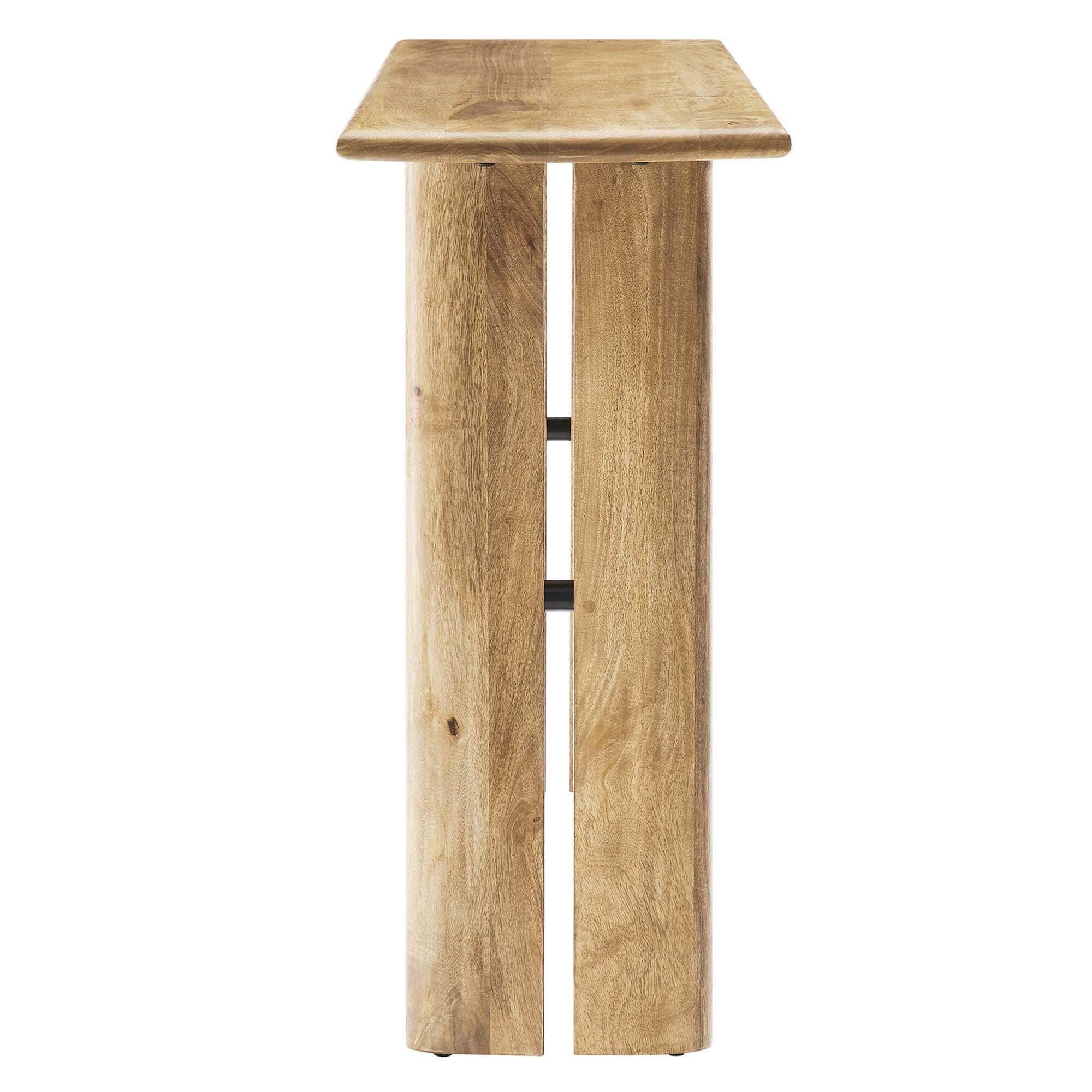 Modway Amistad Console Table, Oak, large
