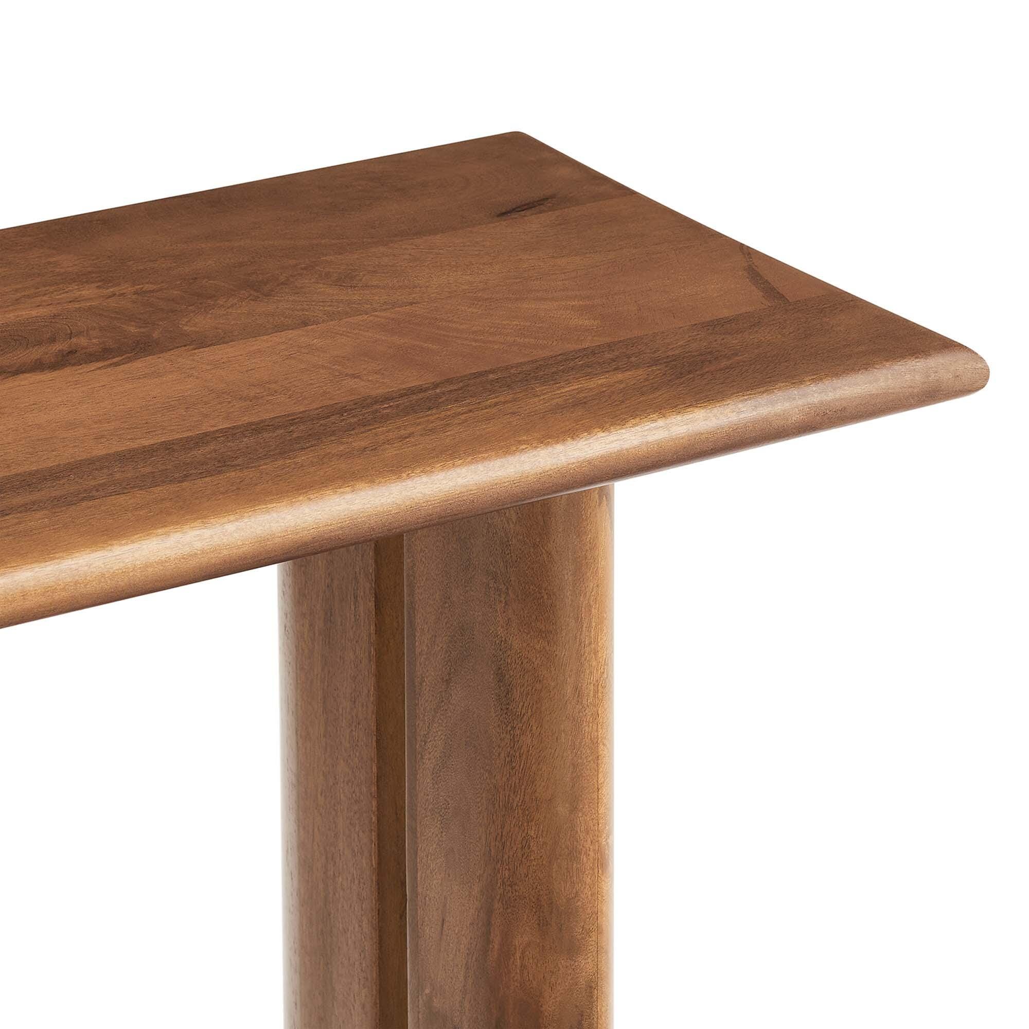 Modway Amistad Console Table, Walnut, large