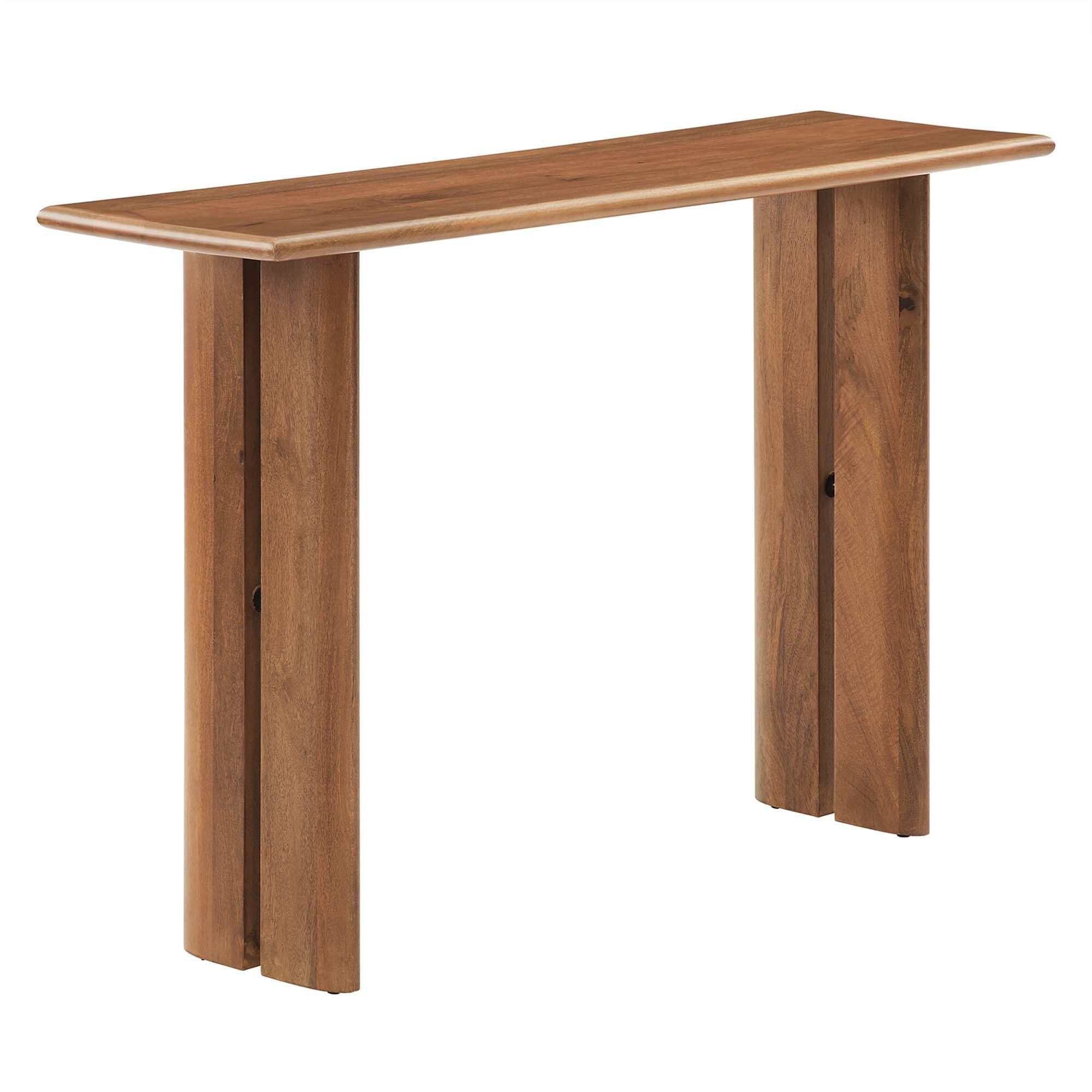 Modway Amistad Console Table, Walnut, large