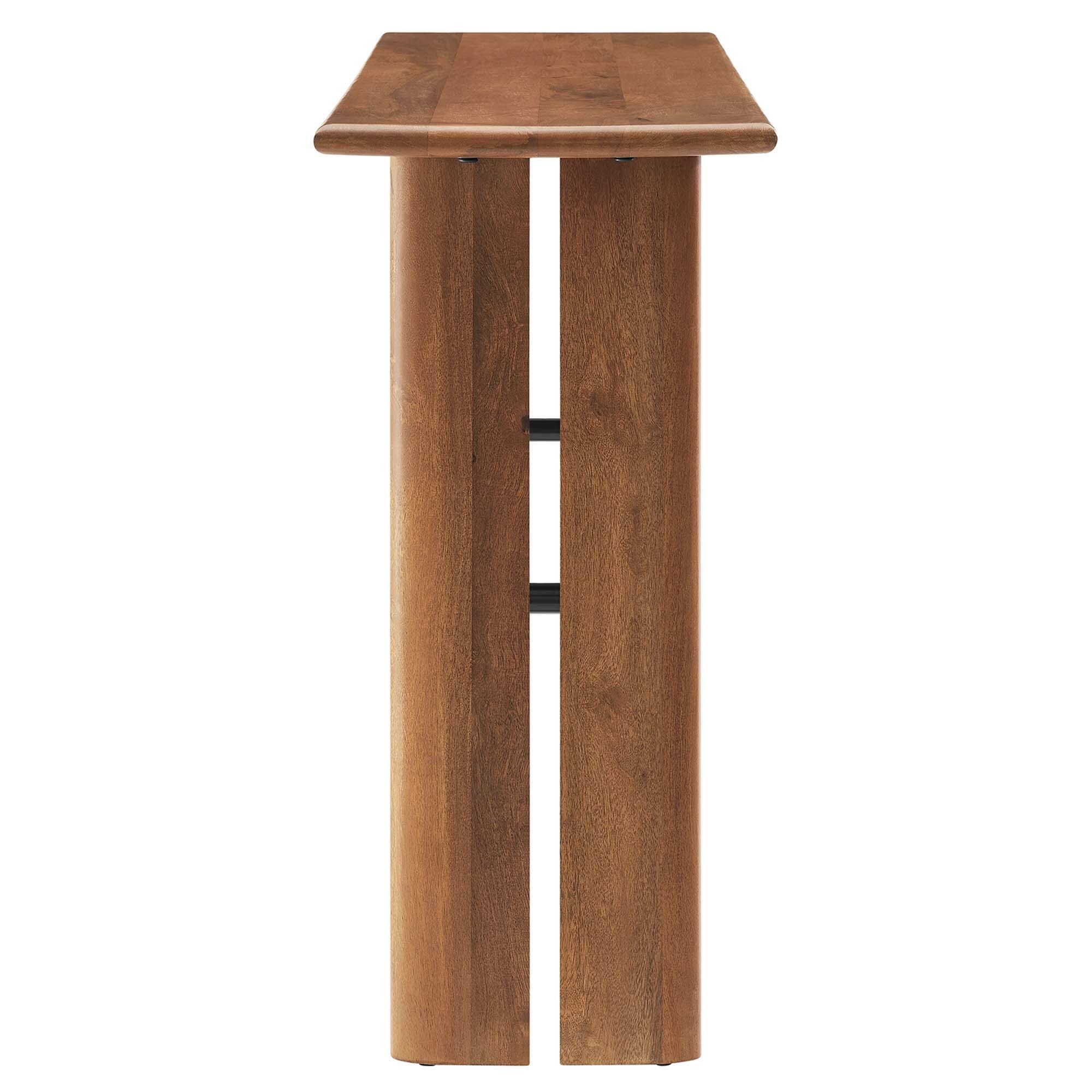 Modway Amistad Console Table, Walnut, large