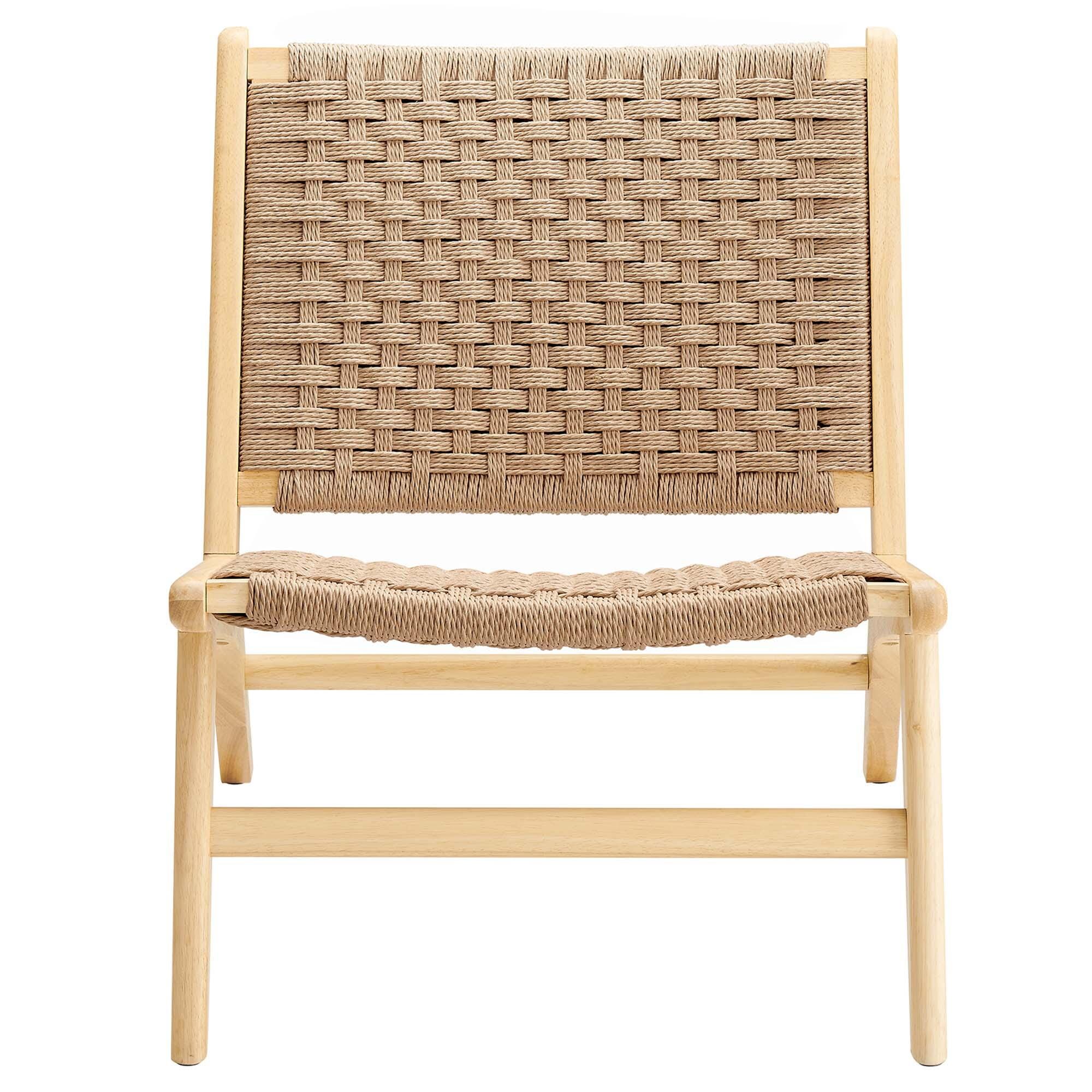 Modway Saoirse Accent Chair, Natural, large