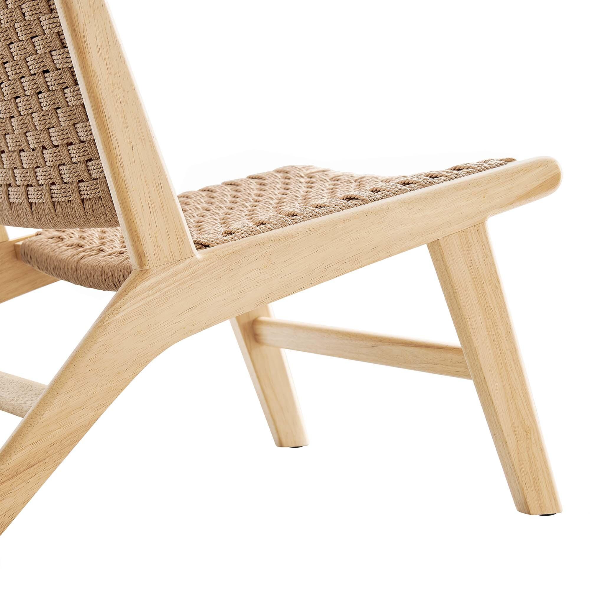 Modway Saoirse Accent Chair, Natural, large