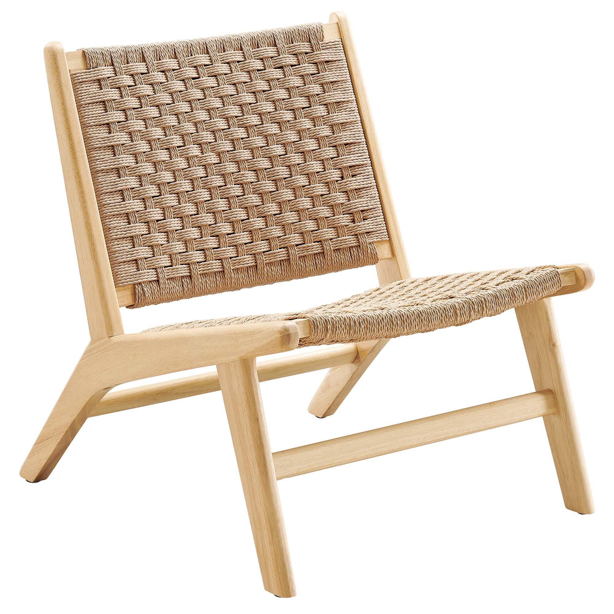 Modway Saoirse Accent Chair, Natural, large