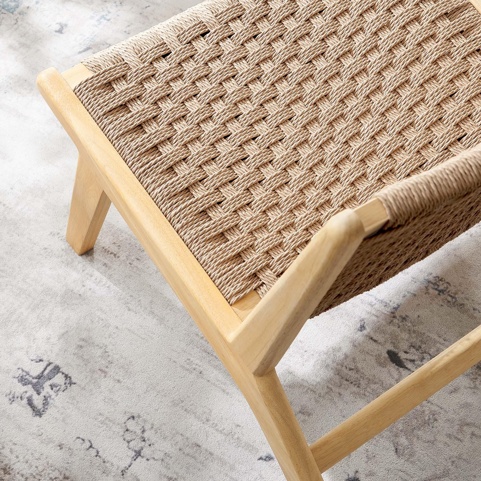 Modway Saoirse Accent Chair, Natural, large