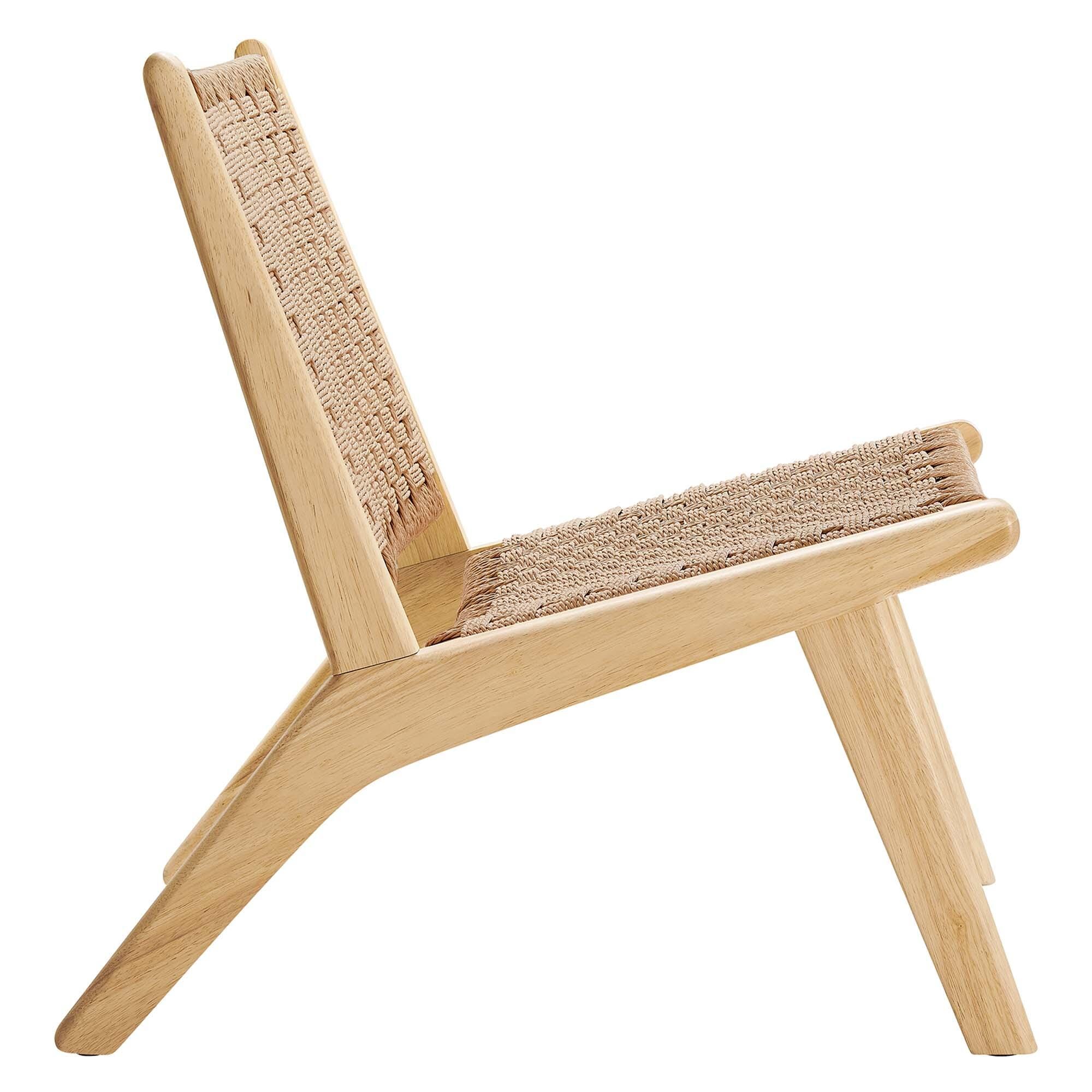 Modway Saoirse Accent Chair, Natural, large