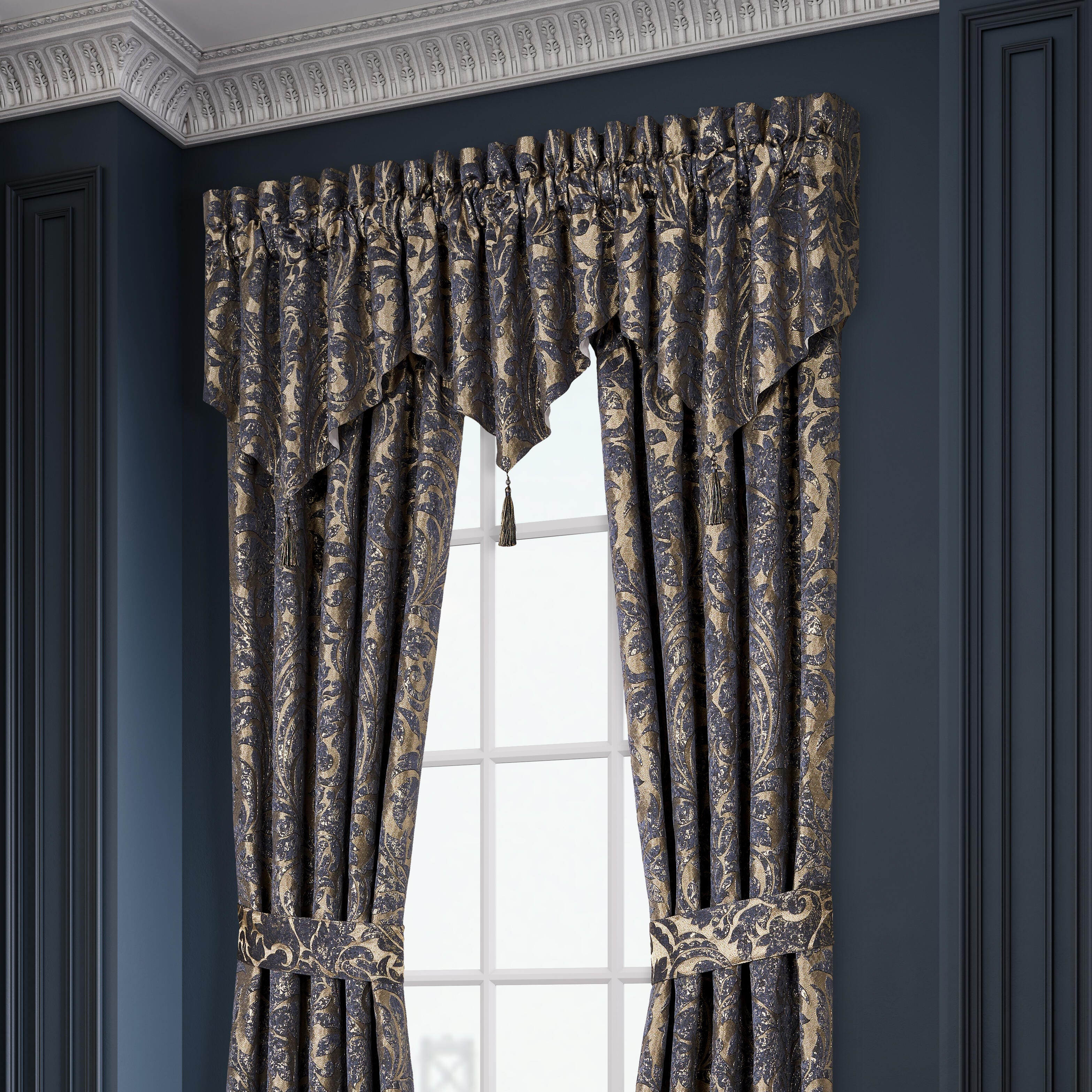 J. Queen New York Glimmerstone Window Ascot Valance, , large