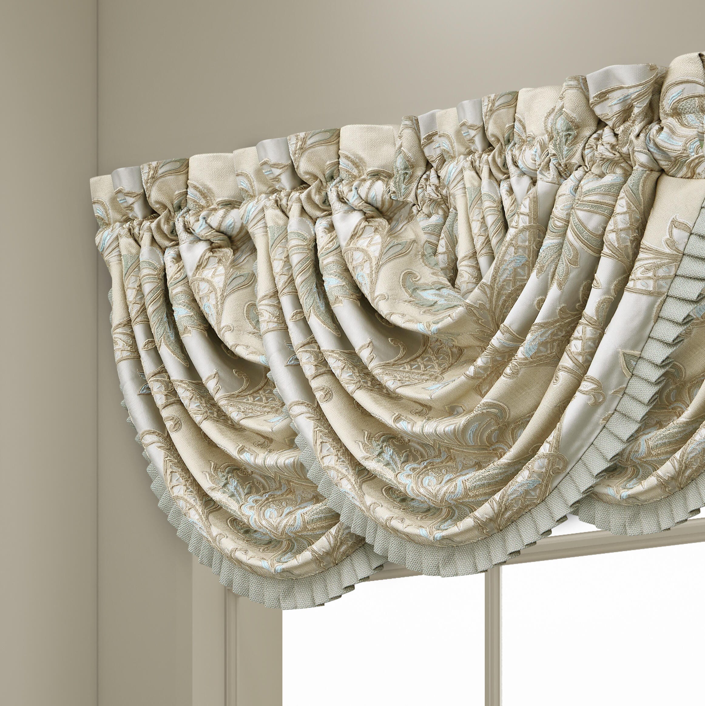 J. Queen New York Rita Window Waterfall Valance, , large