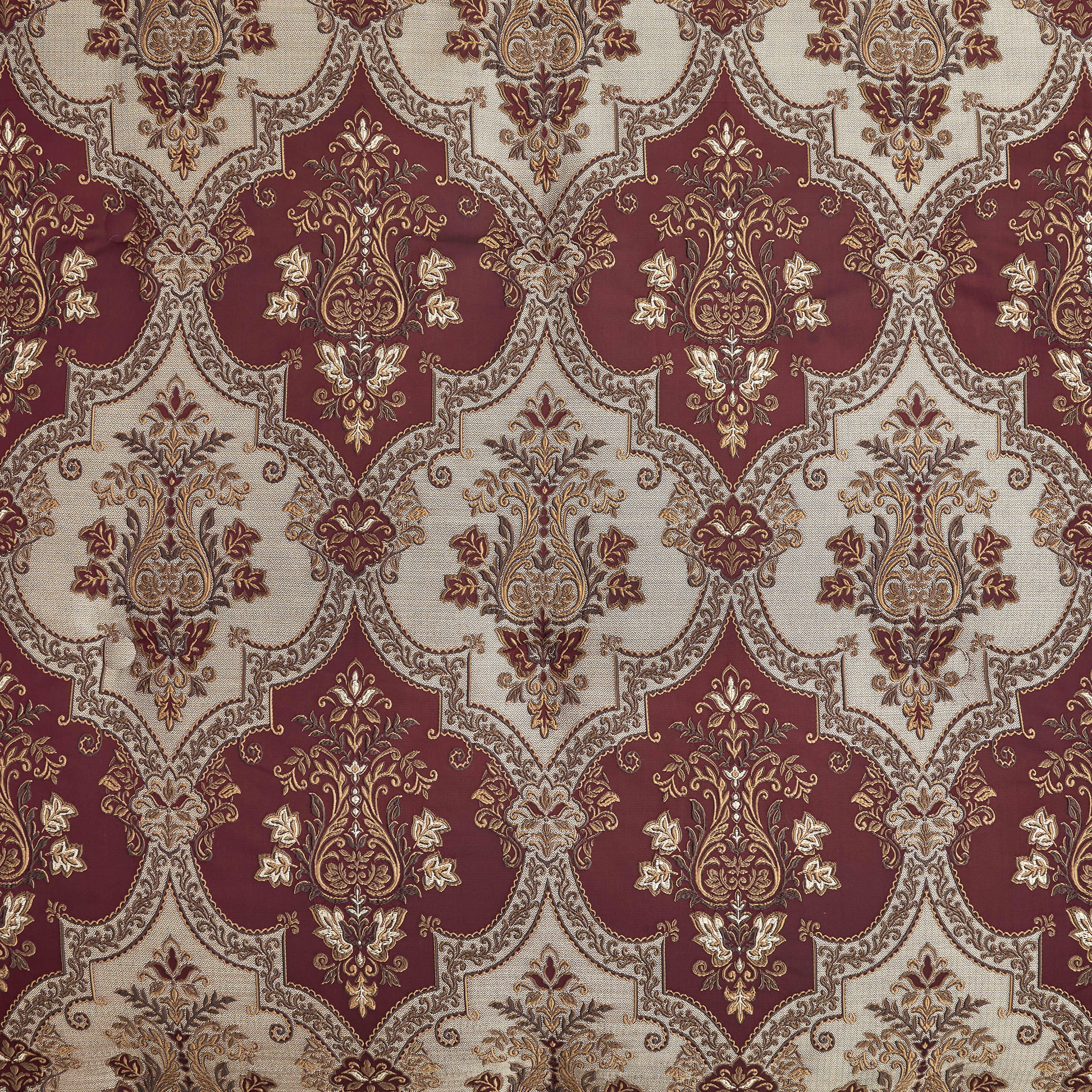 J. Queen New York Phyllis 84" Window Panel Pair, Bordeaux, large