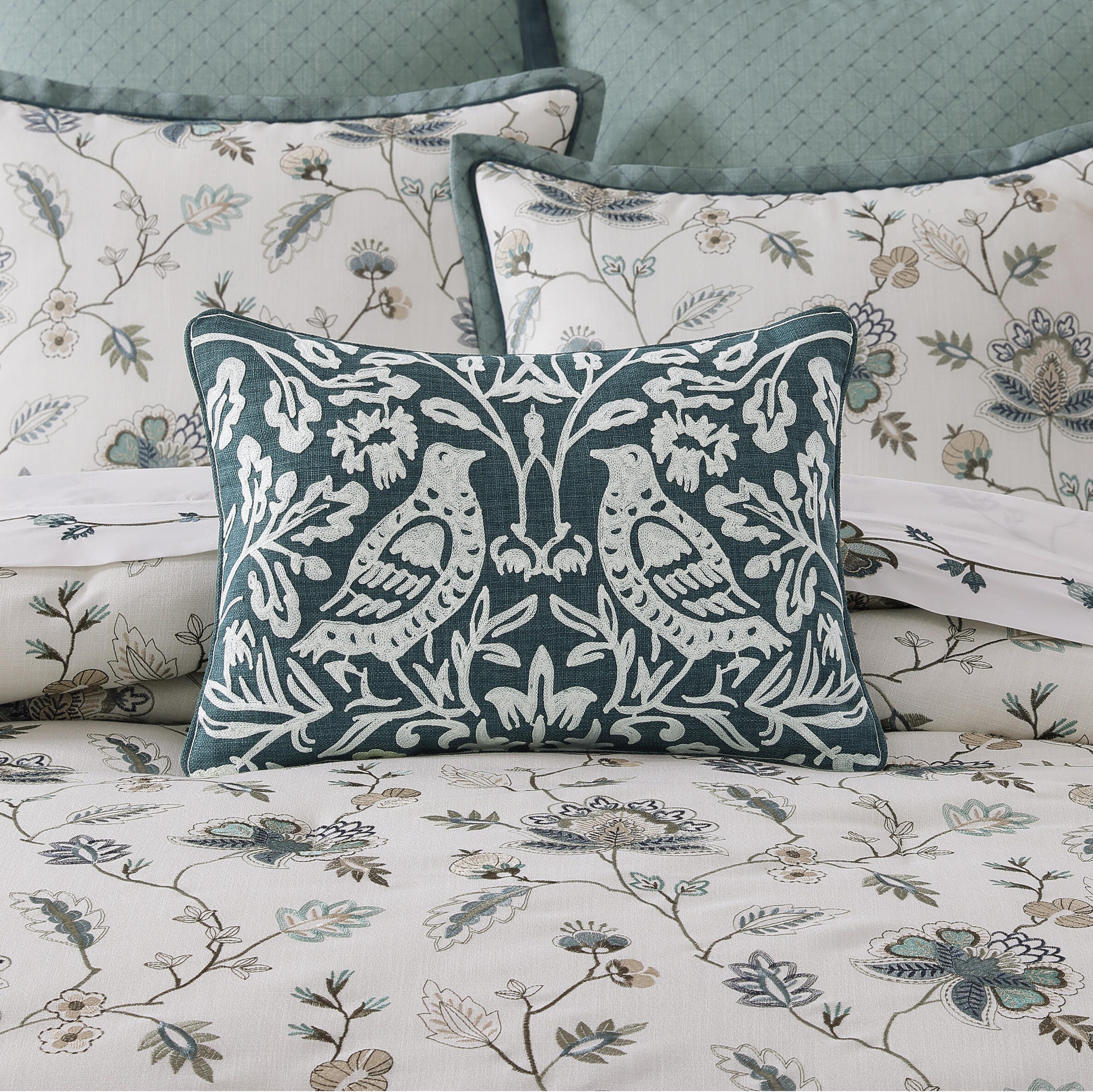 J. Queen New York Blossm View Solid Decorative Throw Pillow, , rollover