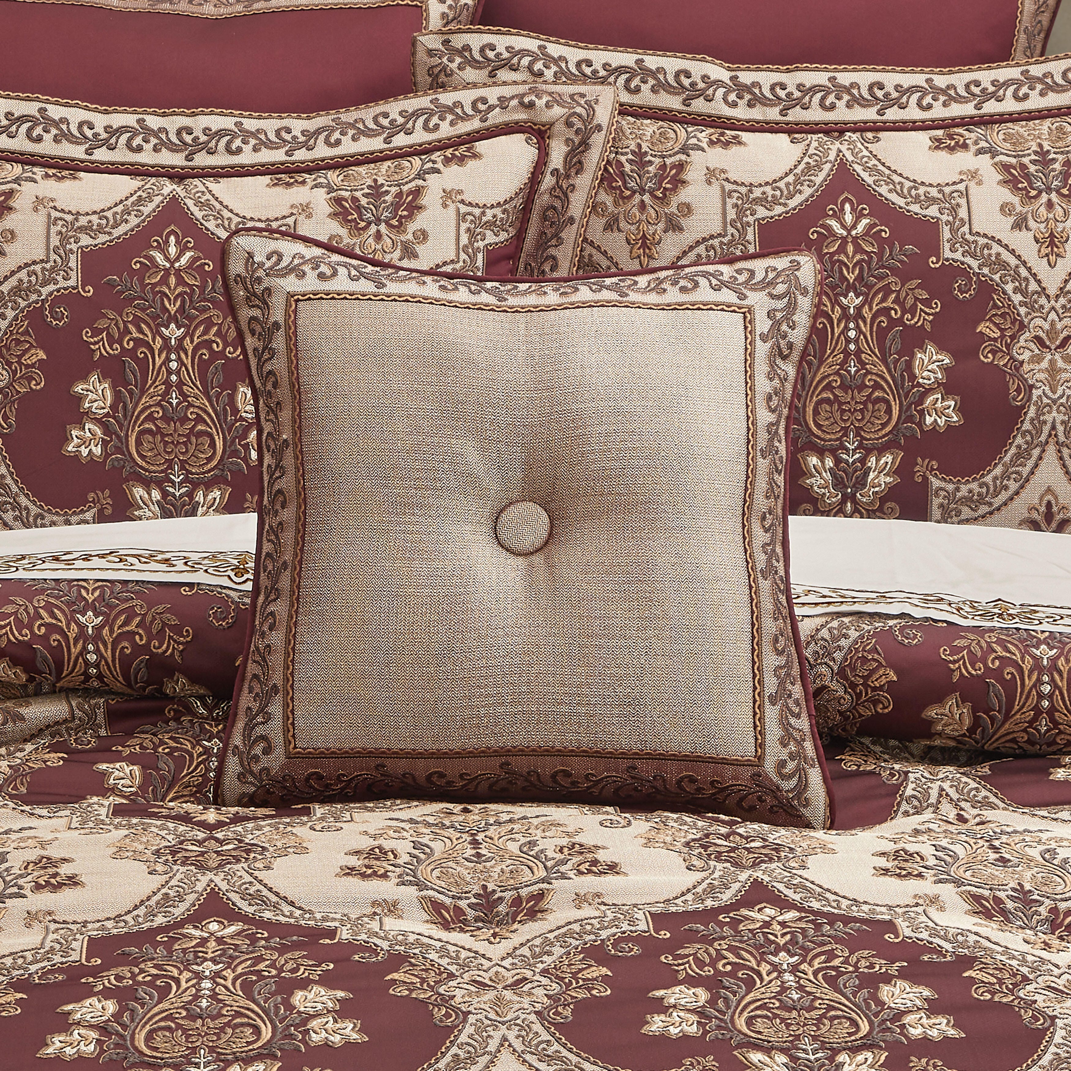 J. Queen New York Phyllis Square Decorative Throw Pillow, , rollover