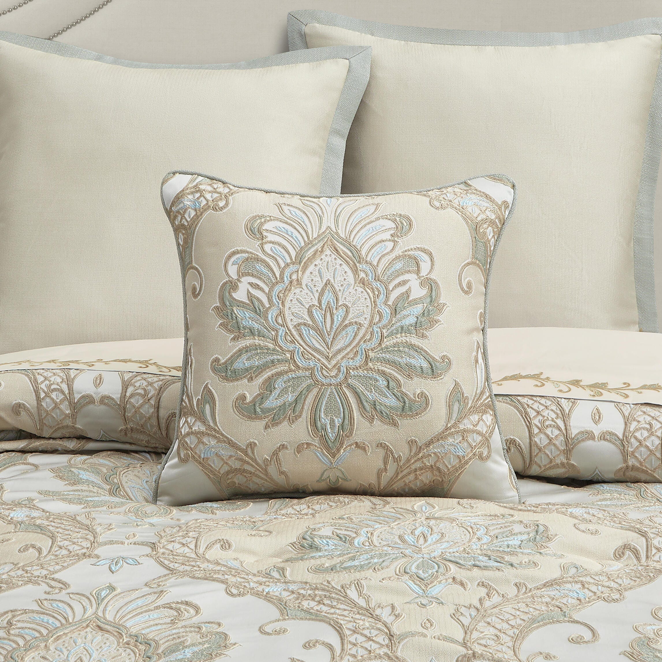 J. Queen New York Rita Square Decorative Throw Pillow, , rollover