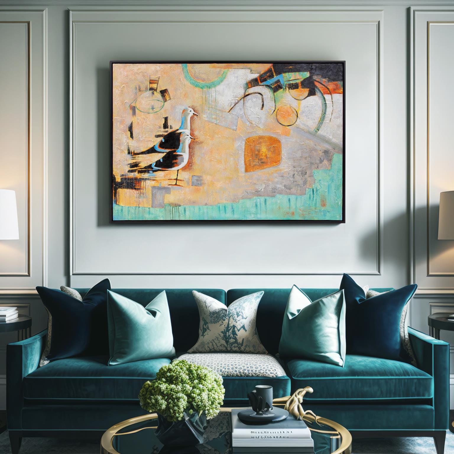 Howard Elliott Day At The Beach Wall Art 62" x 42", , large