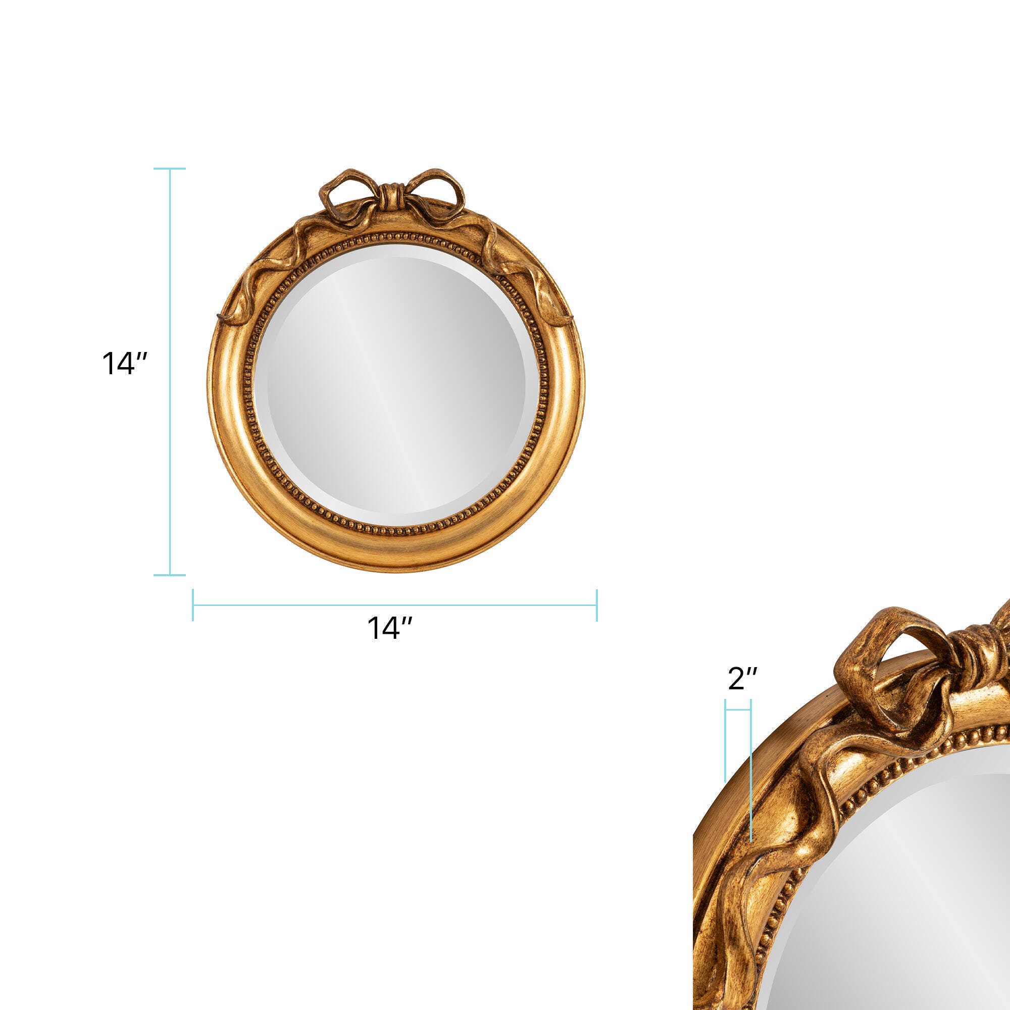 Howard Elliott Chadwick Round Mirror, , large