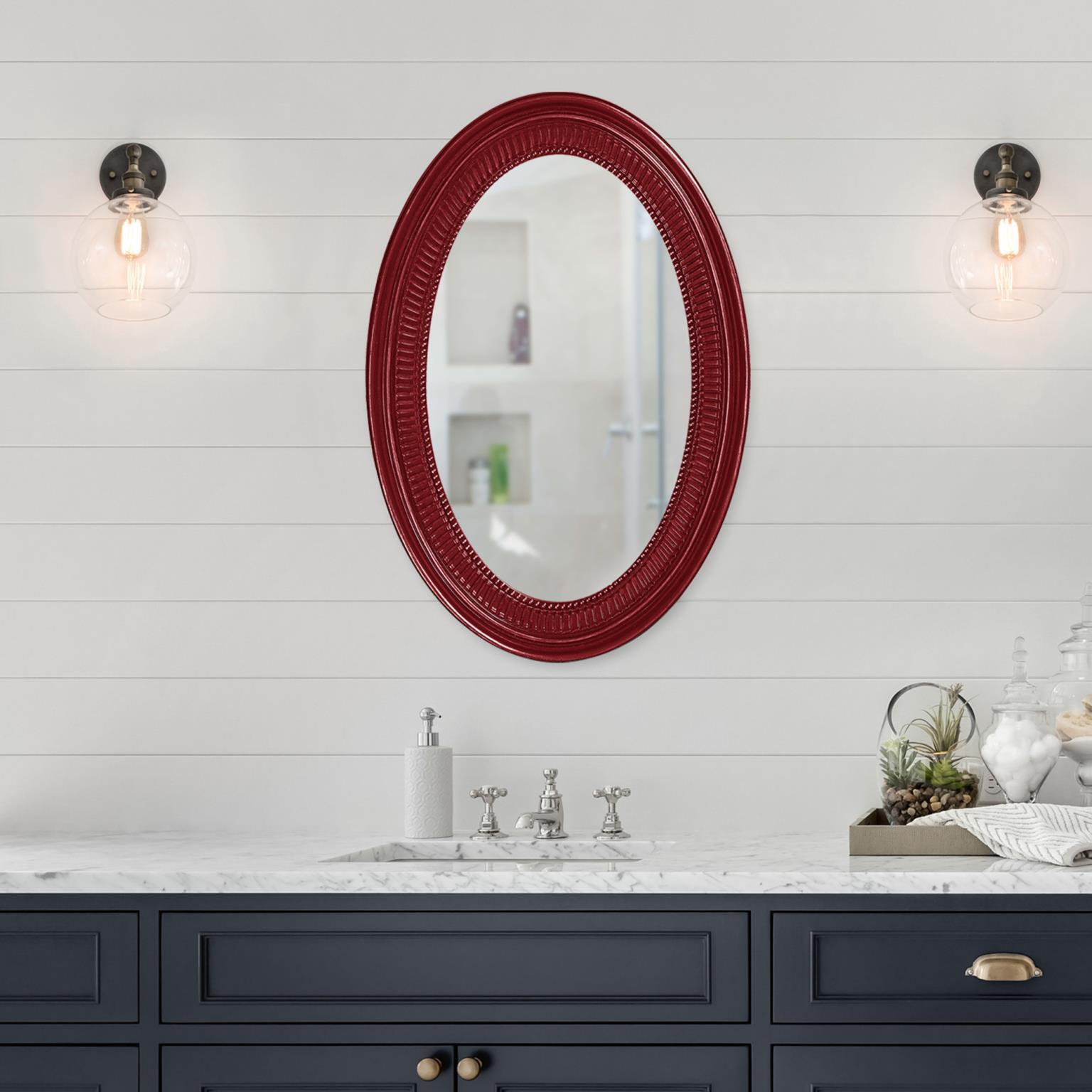 Howard Elliott Ethan Wall Mirror, Burgundy, rollover