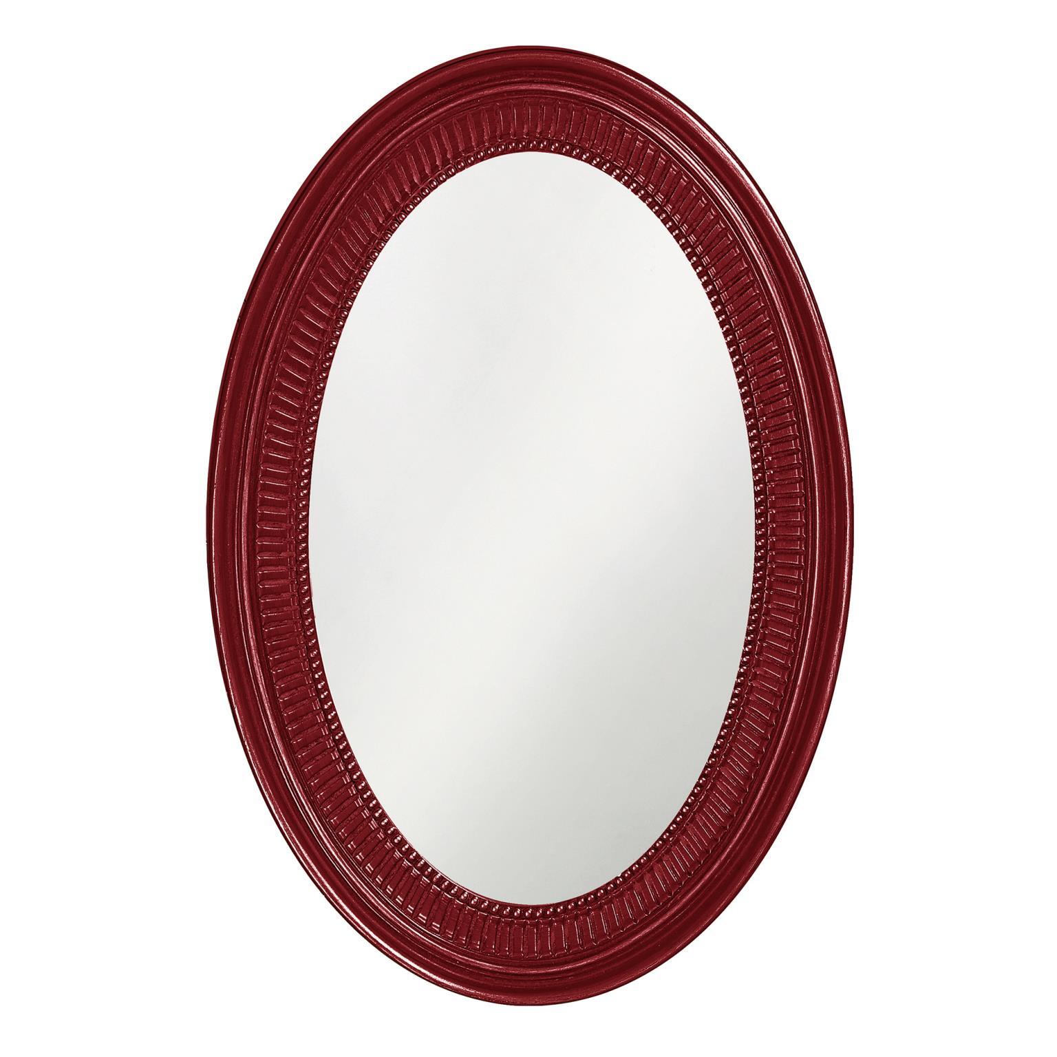 Howard Elliott Ethan Wall Mirror, Burgundy, large