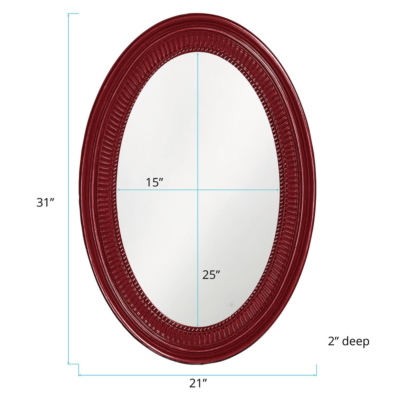 Howard Elliott Ethan Wall Mirror, Burgundy, large