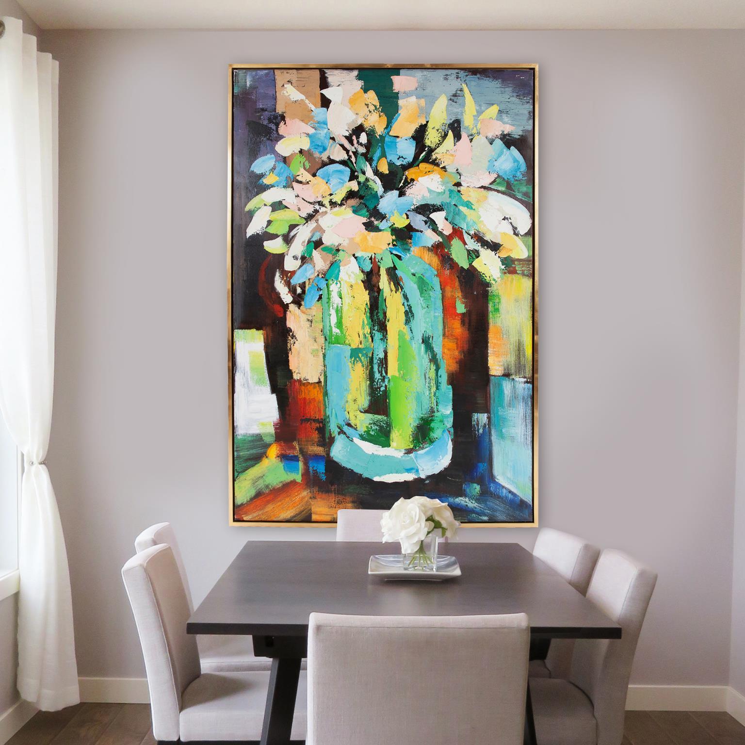 Howard Elliott Tranquil Bouquet Wall Art 62" x 42", , rollover