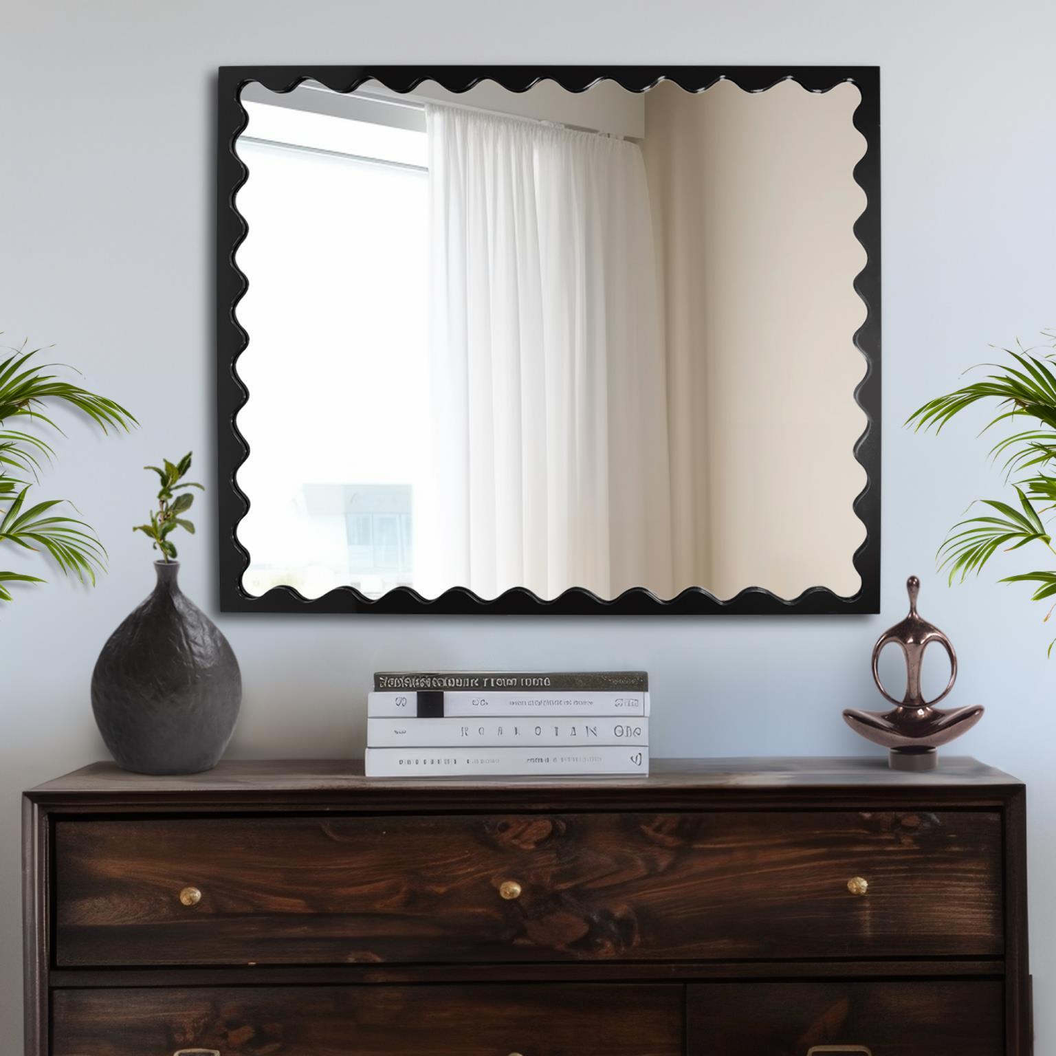 Howard Elliott Rectangular Wall Mirror, , large