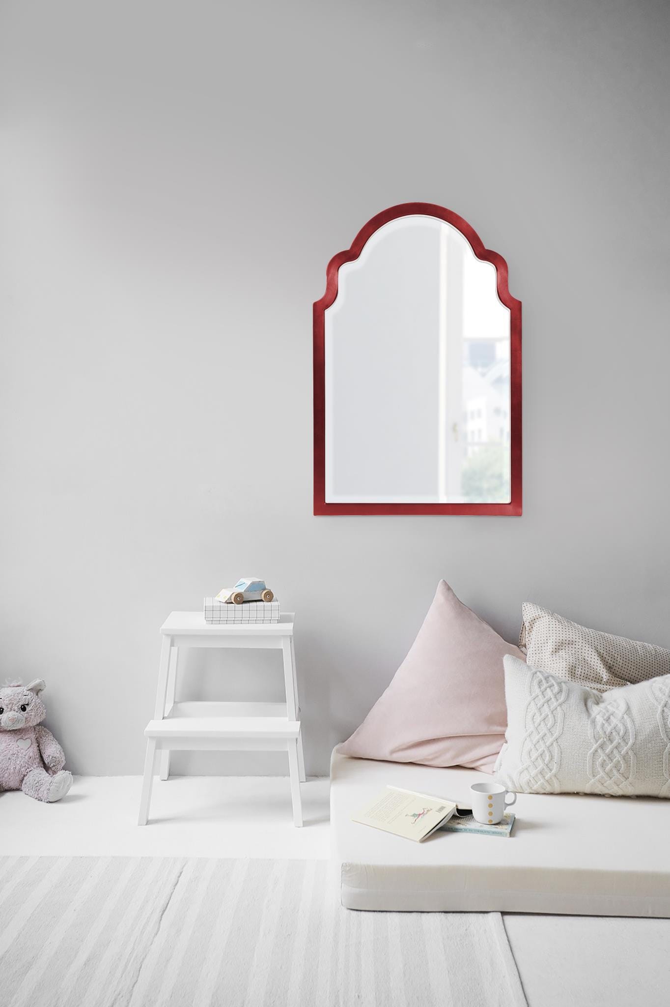 Howard Elliott Sultan Wall Mirror, Burgundy, large