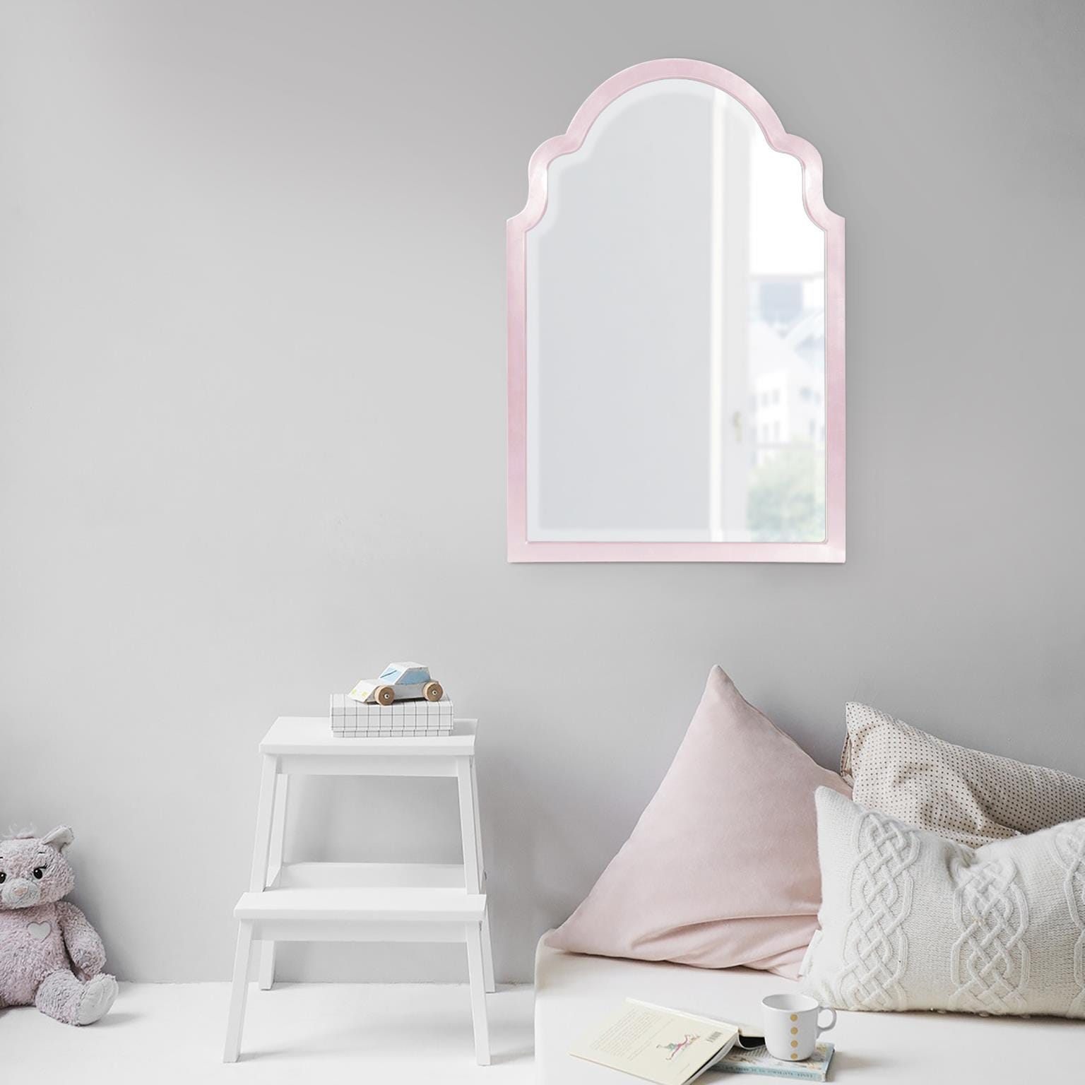 Howard Elliott Sultan Wall Mirror, Blush Pink, large