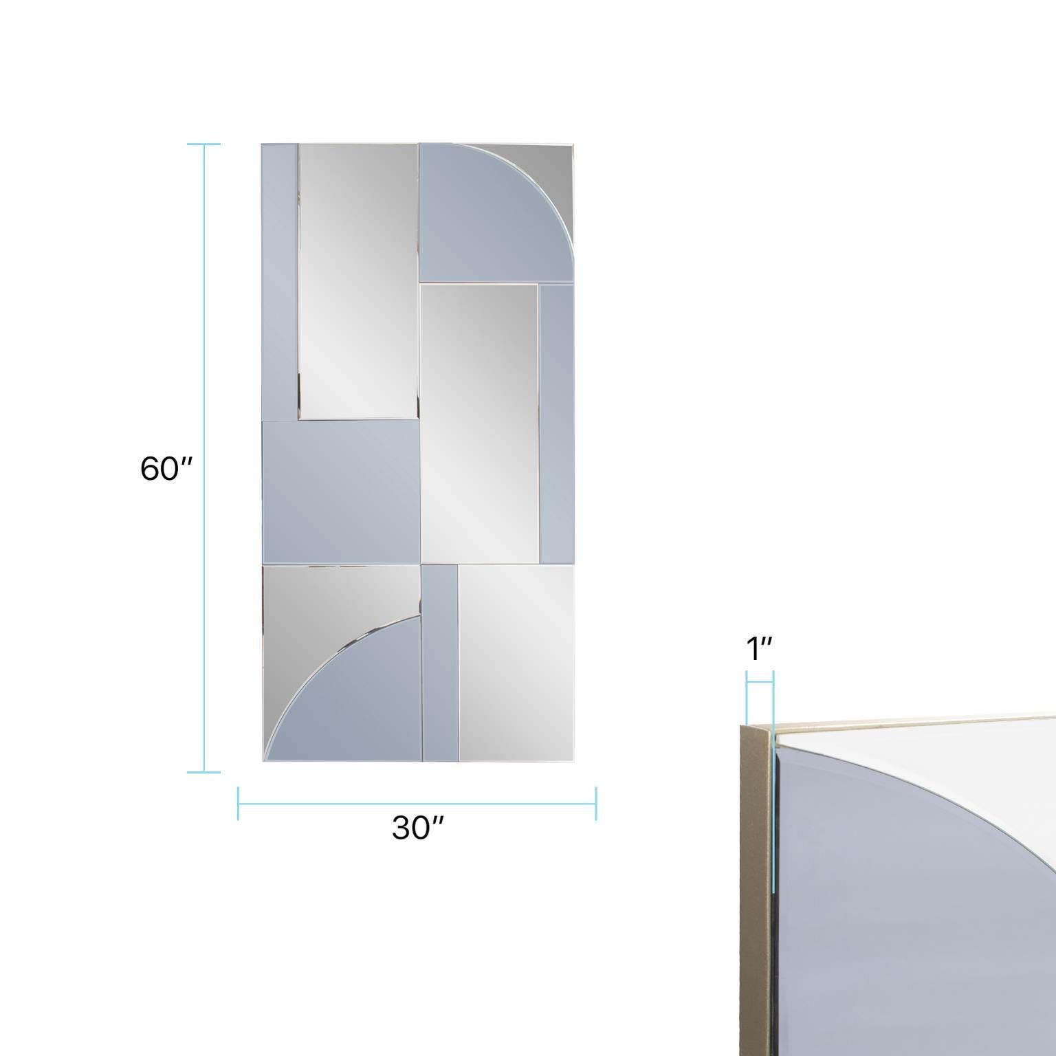 Howard Elliott Geometric Wall Mirror, , large