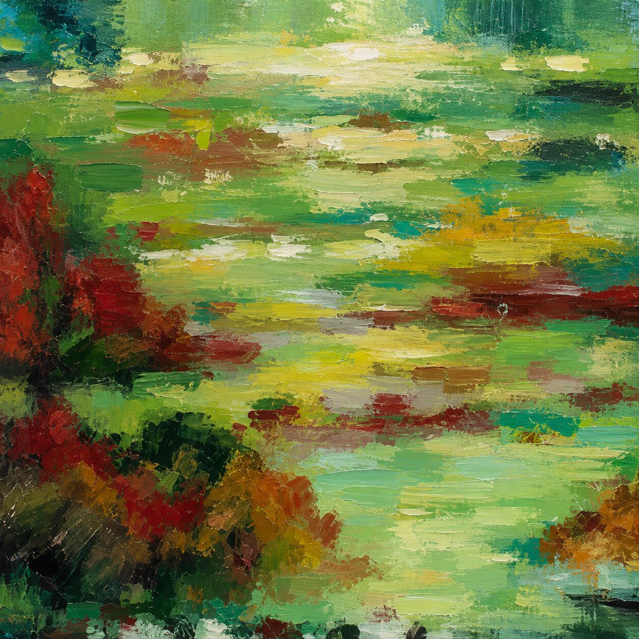 Howard Elliott Where is Monet? Wall Art 62" x 62", , large