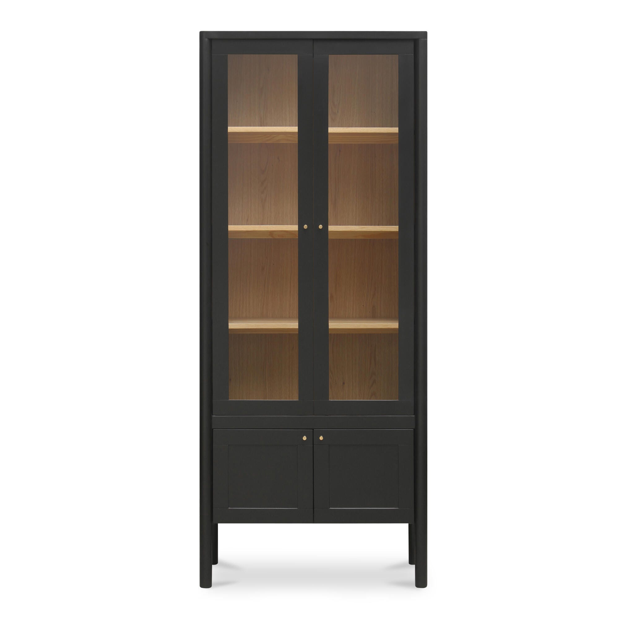 Moe's Home Hannah 35" Accent Cabinet, Black, large