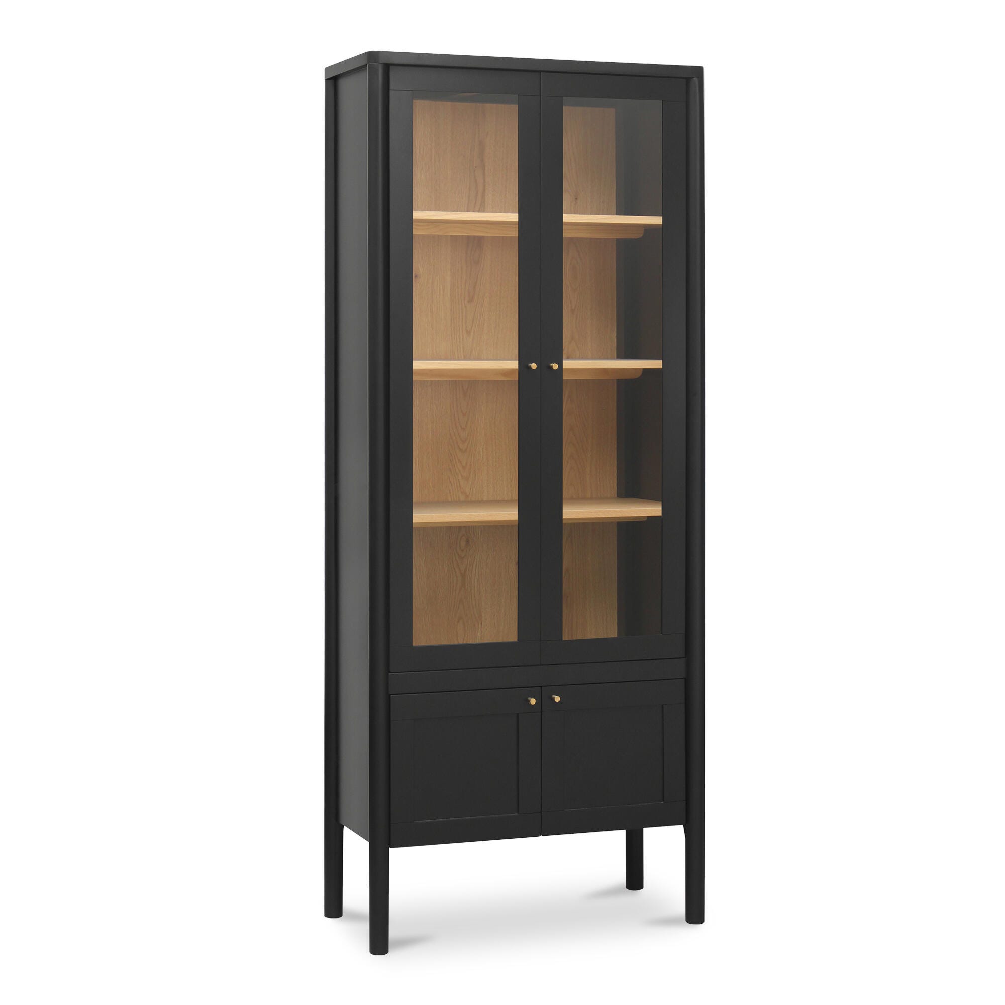 Moe's Home Hannah 35" Accent Cabinet, Black, large
