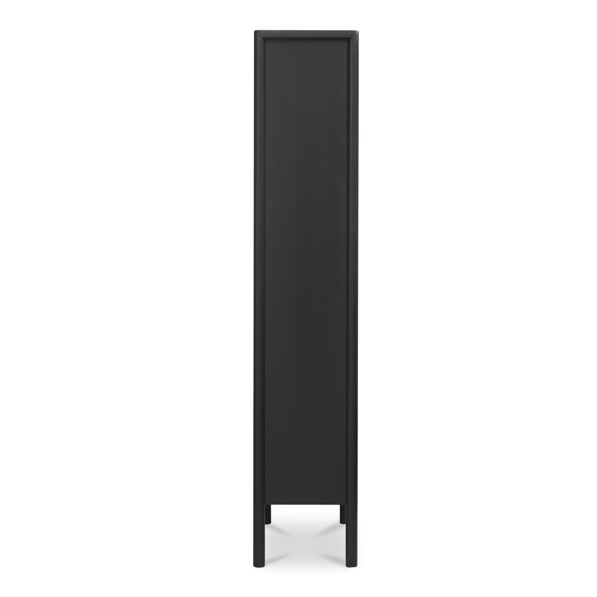 Moe's Home Hannah 35" Accent Cabinet, Black, large