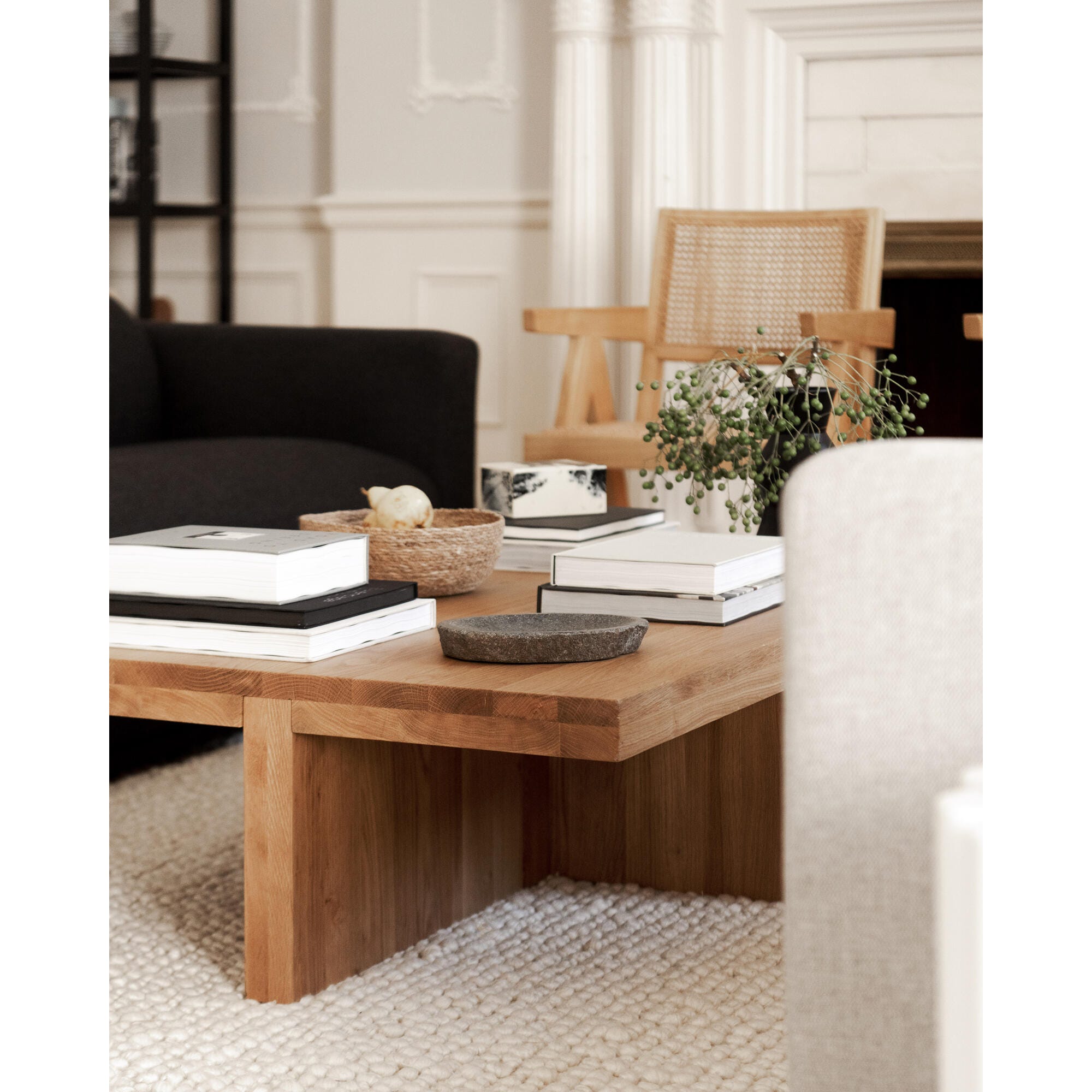 Moe's Home Folke Coffee Table, Natural, large