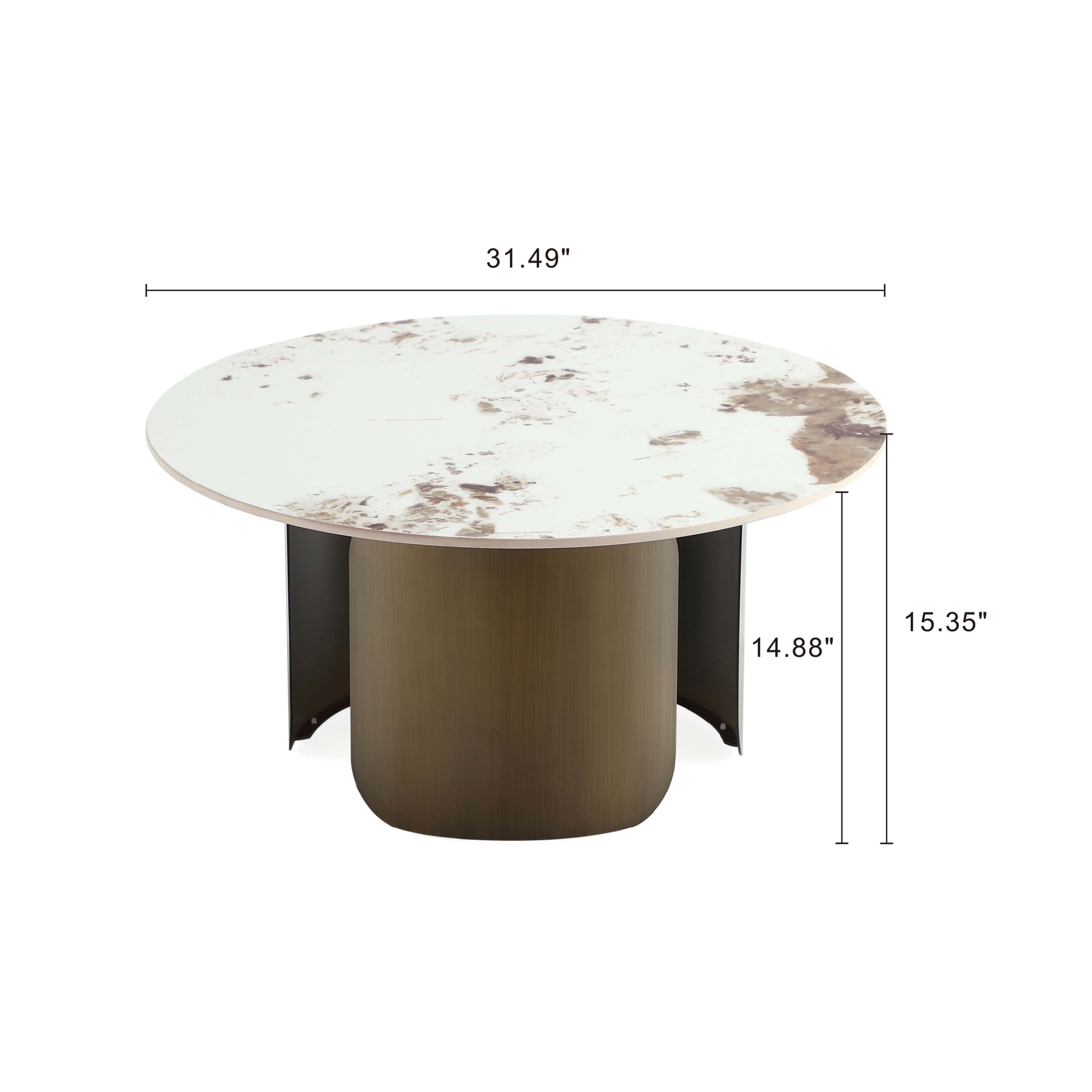 Manhattan Comfort Monica Coffee Table, , large
