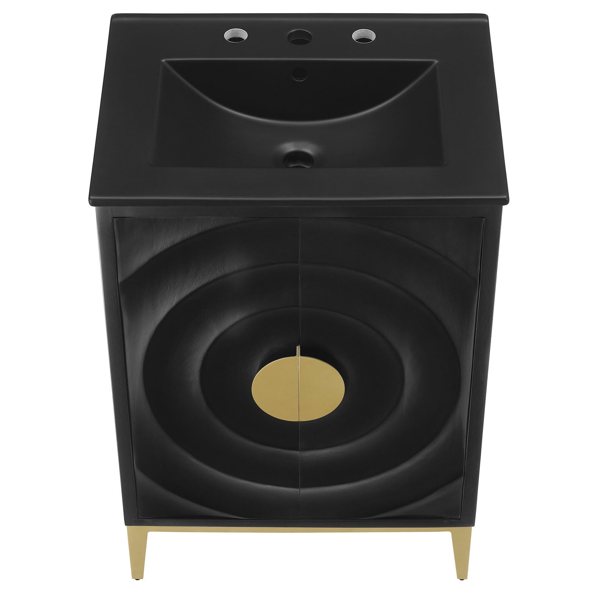 Modway Beau 24" Bathroom Vanity, Black, large