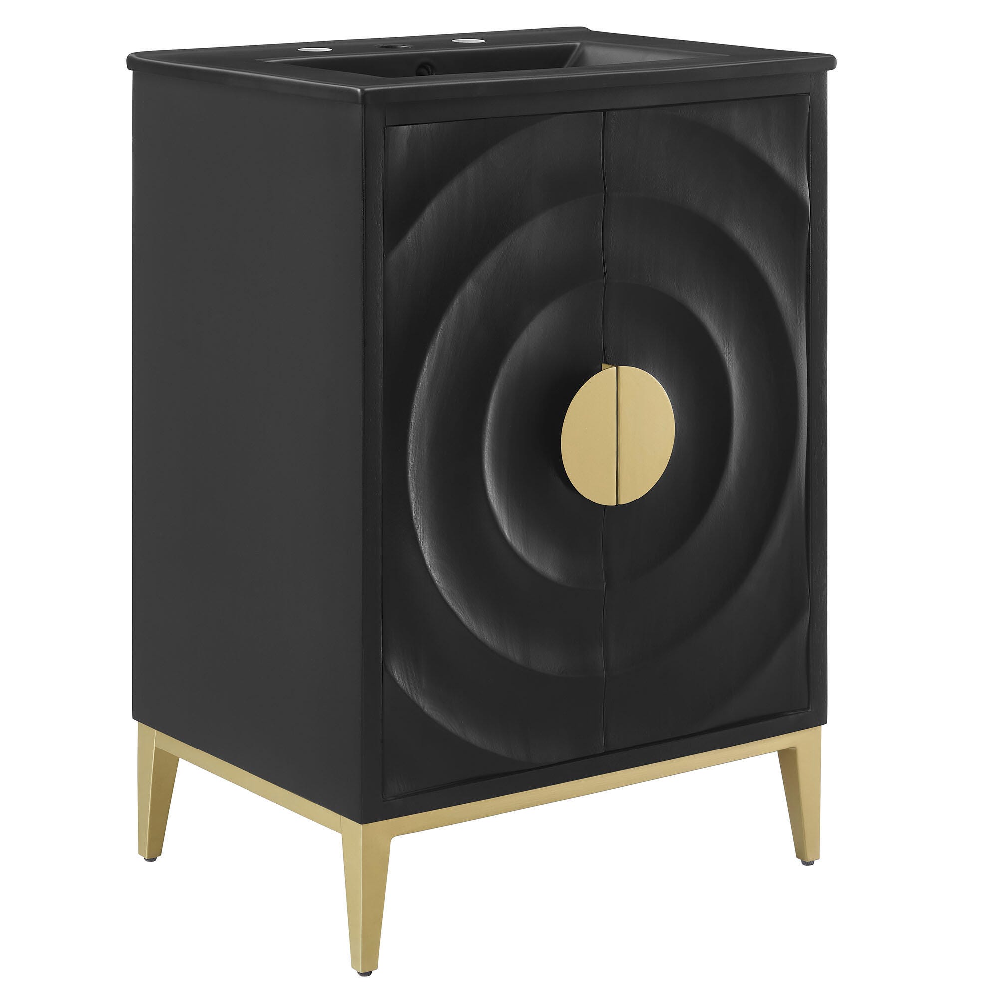 Modway Beau 24" Bathroom Vanity, Black, large
