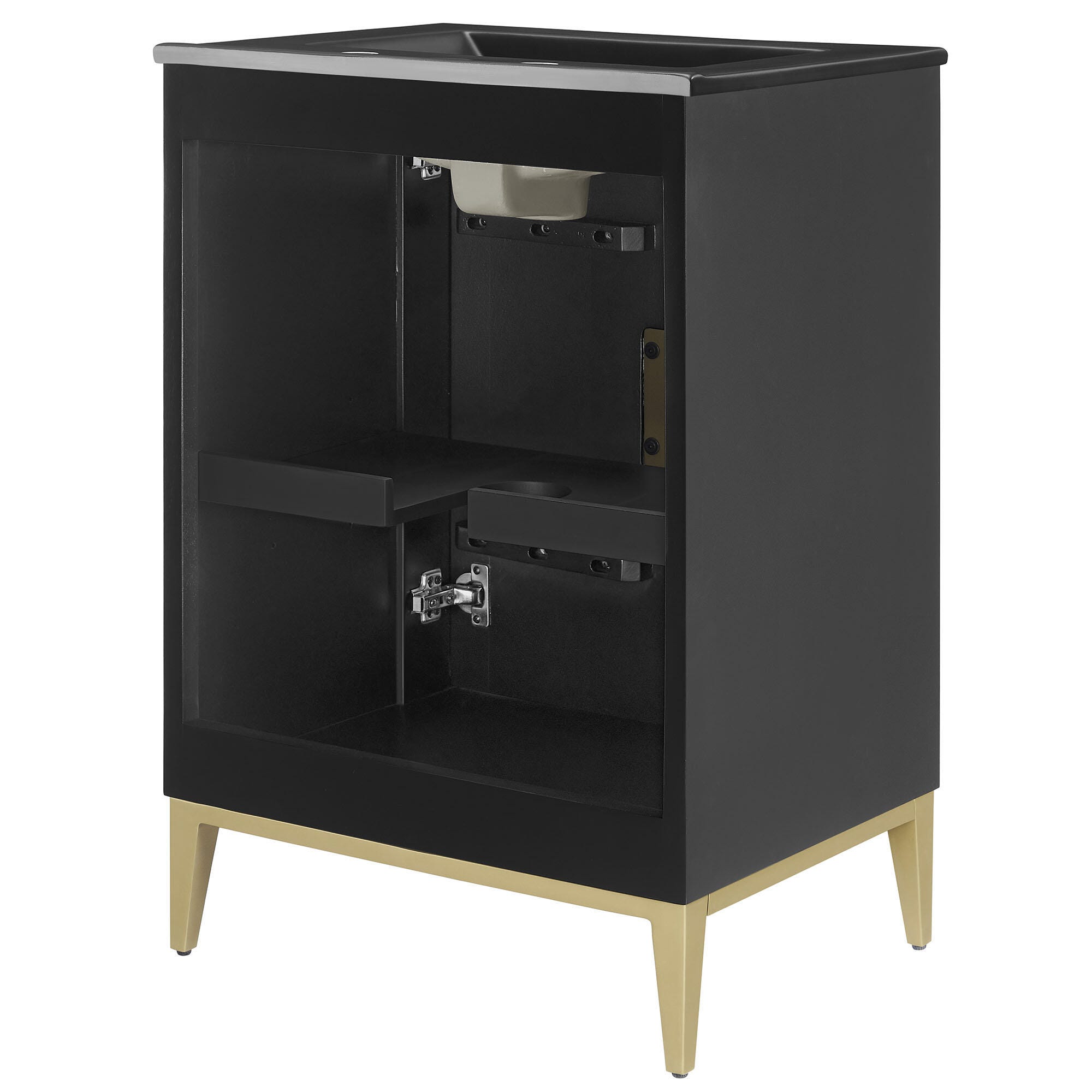 Modway Beau 24" Bathroom Vanity, Black, large