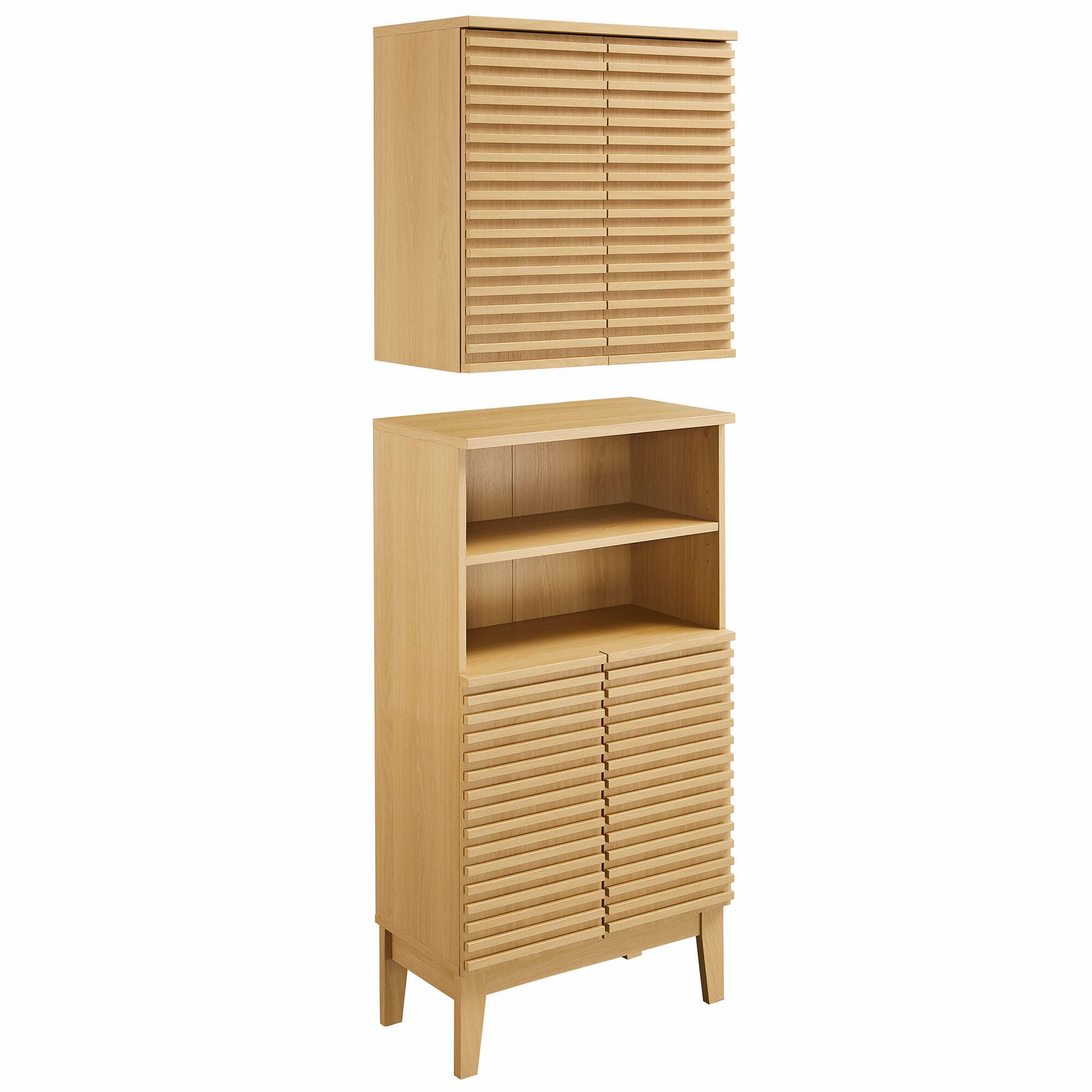 Modway Render Bathroom Cabinet Set, , large