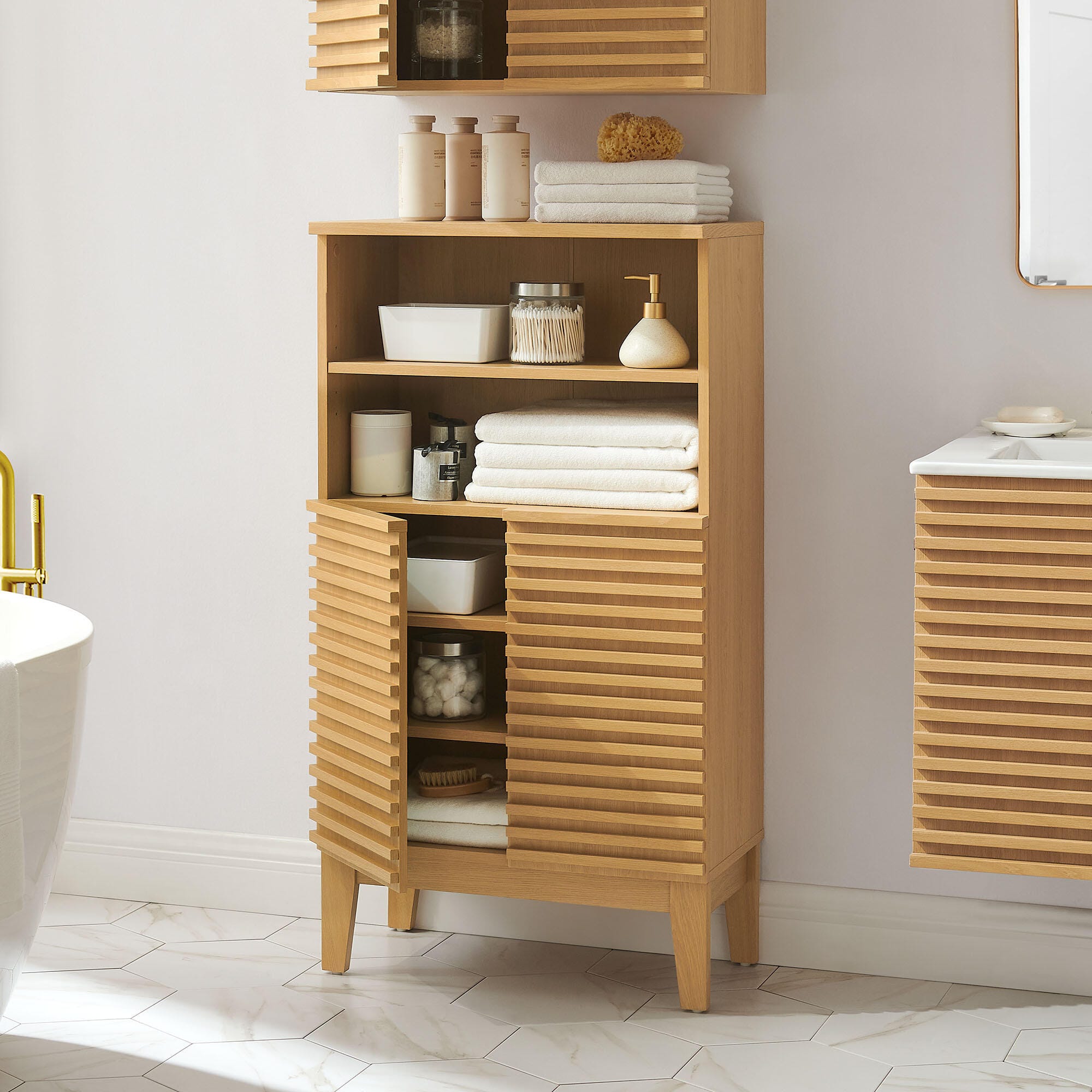 Modway Render Bathroom Cabinet Set, , large