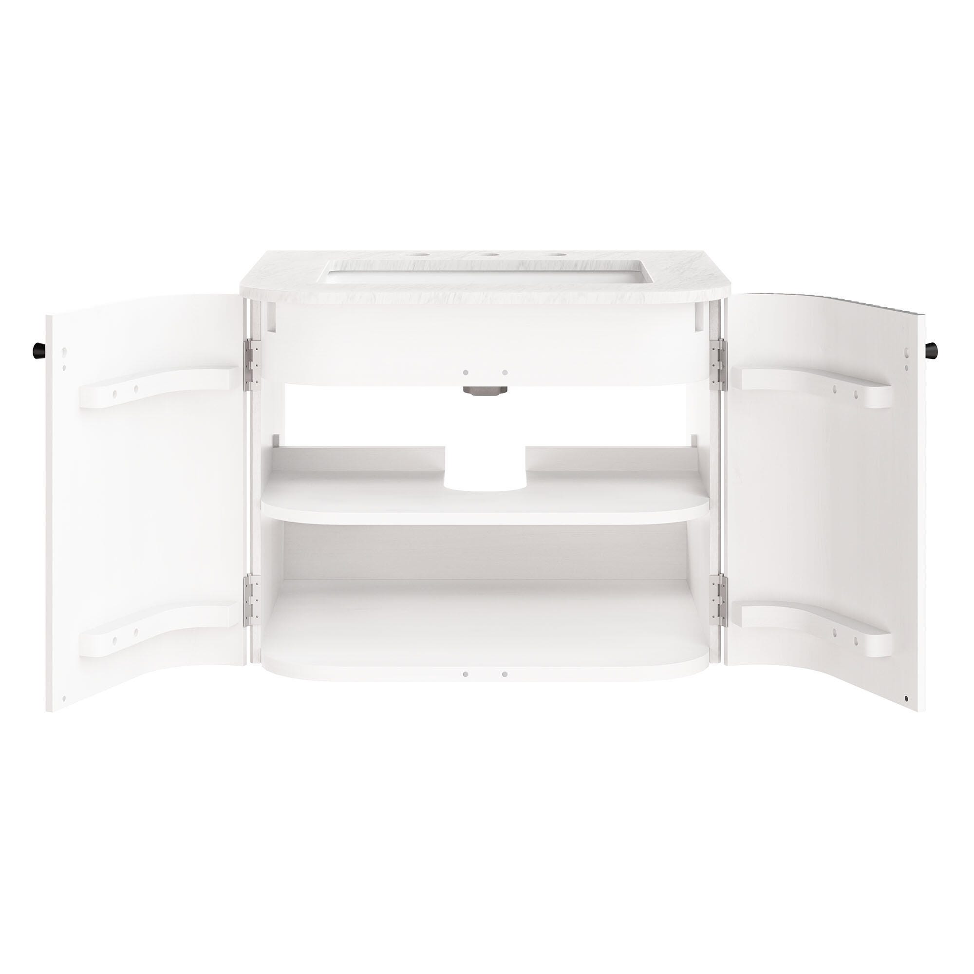 Modway Zia 24" Wall-Mount Bathroom Vanity Set, Ivory, large