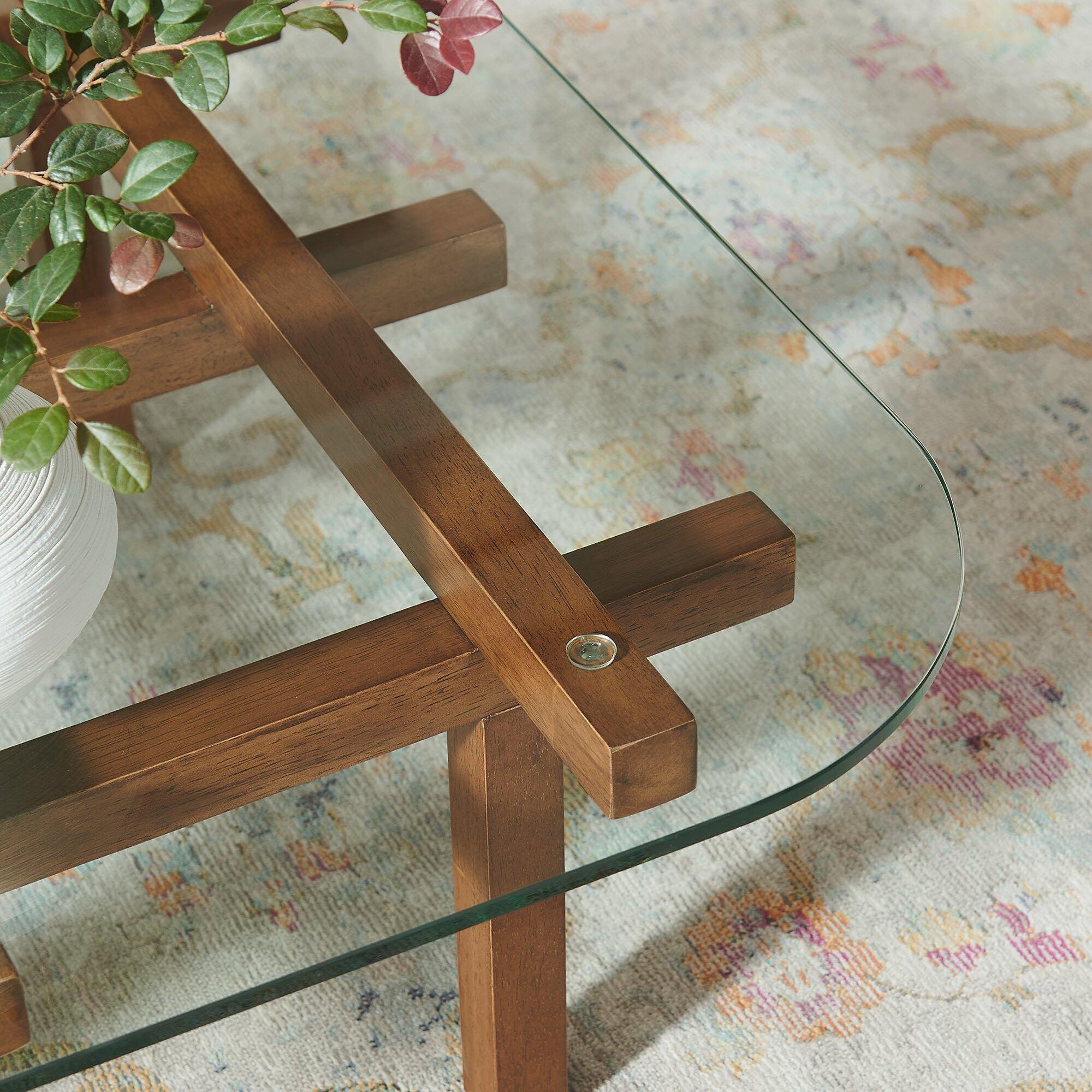 Modway Isby Coffee Table, Walnut, large
