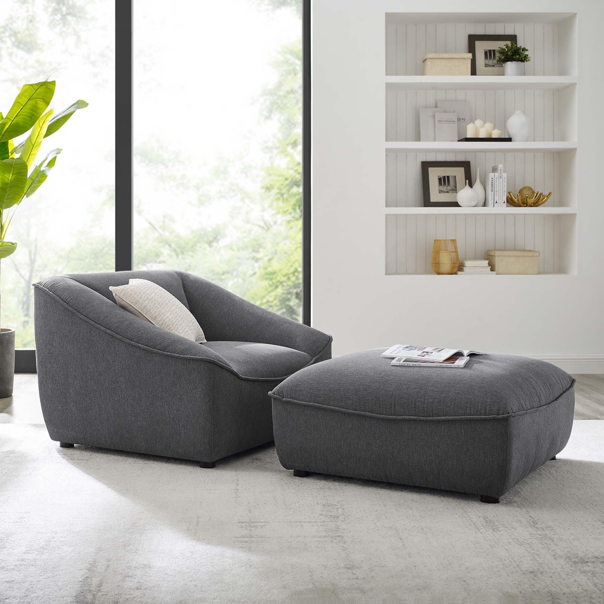 Modway Comprise Accent Chair and Ottoman, , rollover