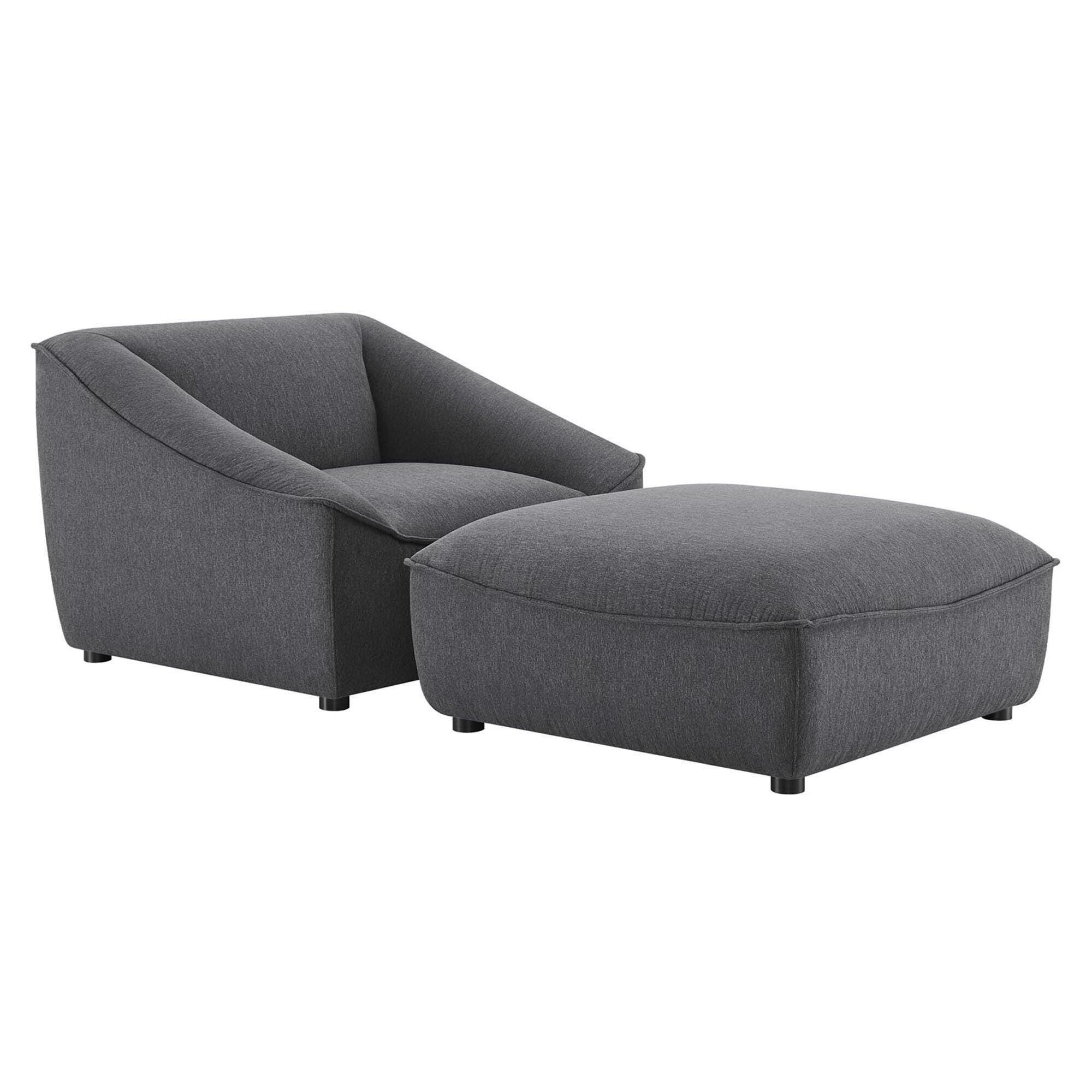 Modway Comprise Accent Chair and Ottoman, , large