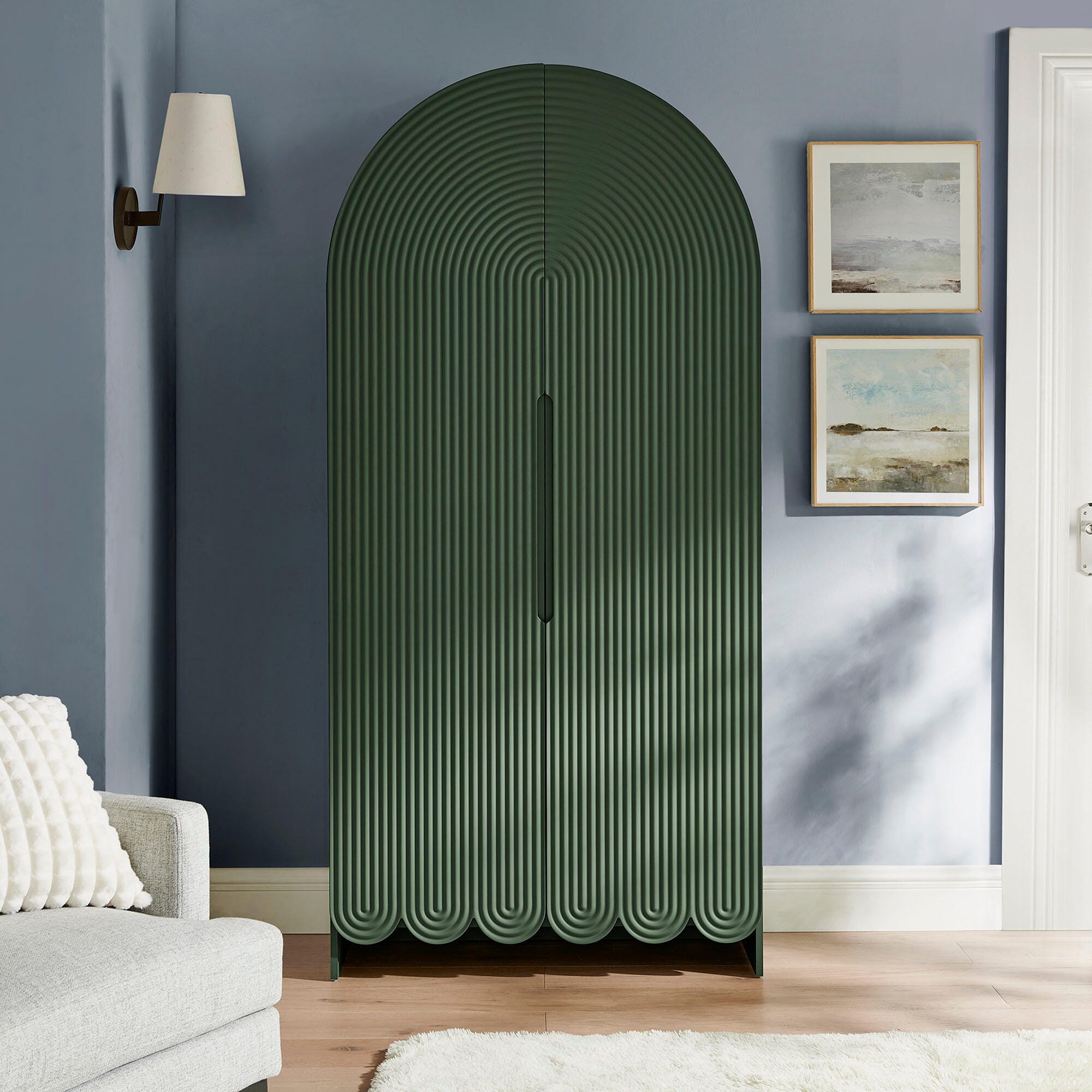 Modway Dahlia 78" Accent Cabinet, Hunter Green, rollover