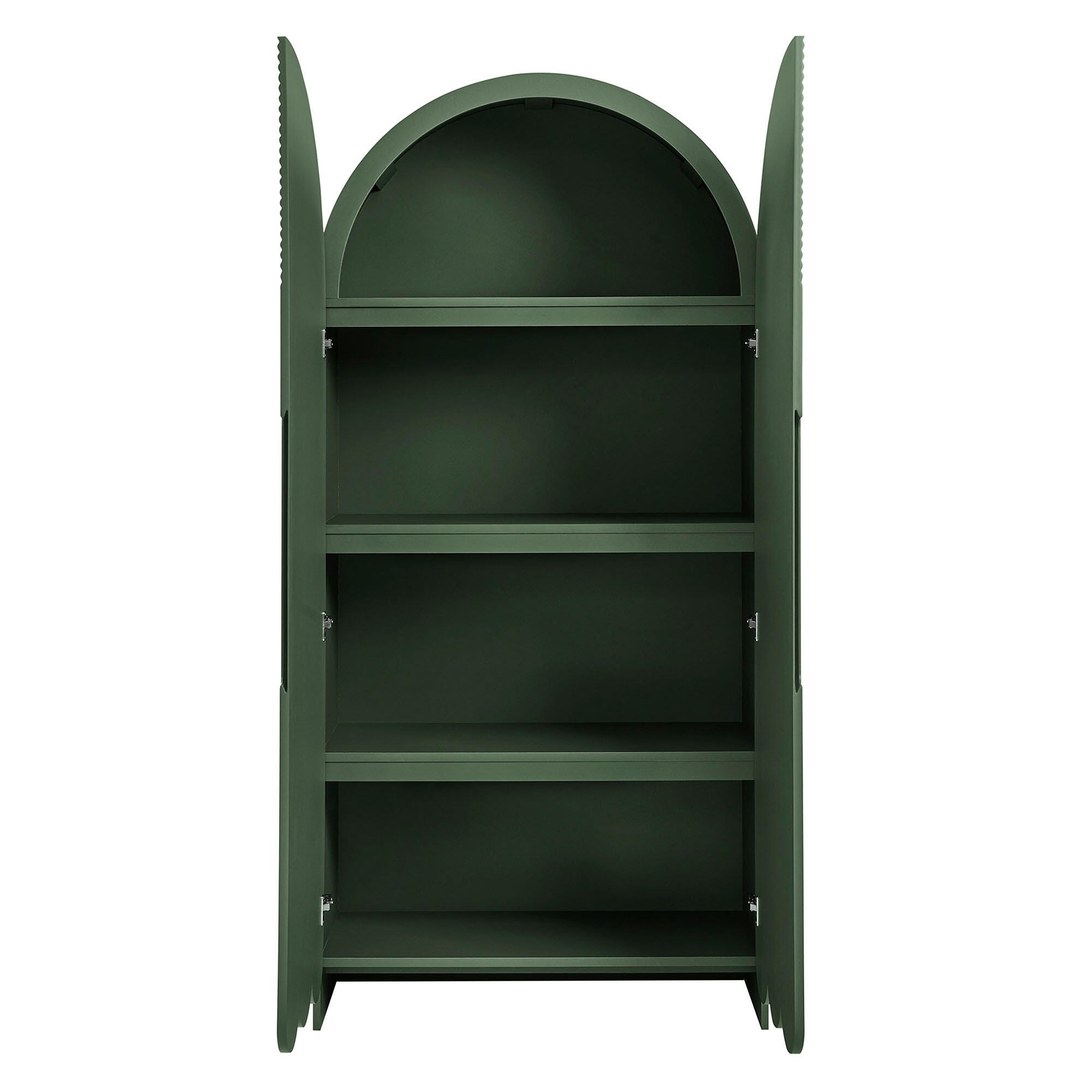 Modway Dahlia 78" Accent Cabinet, Hunter Green, large