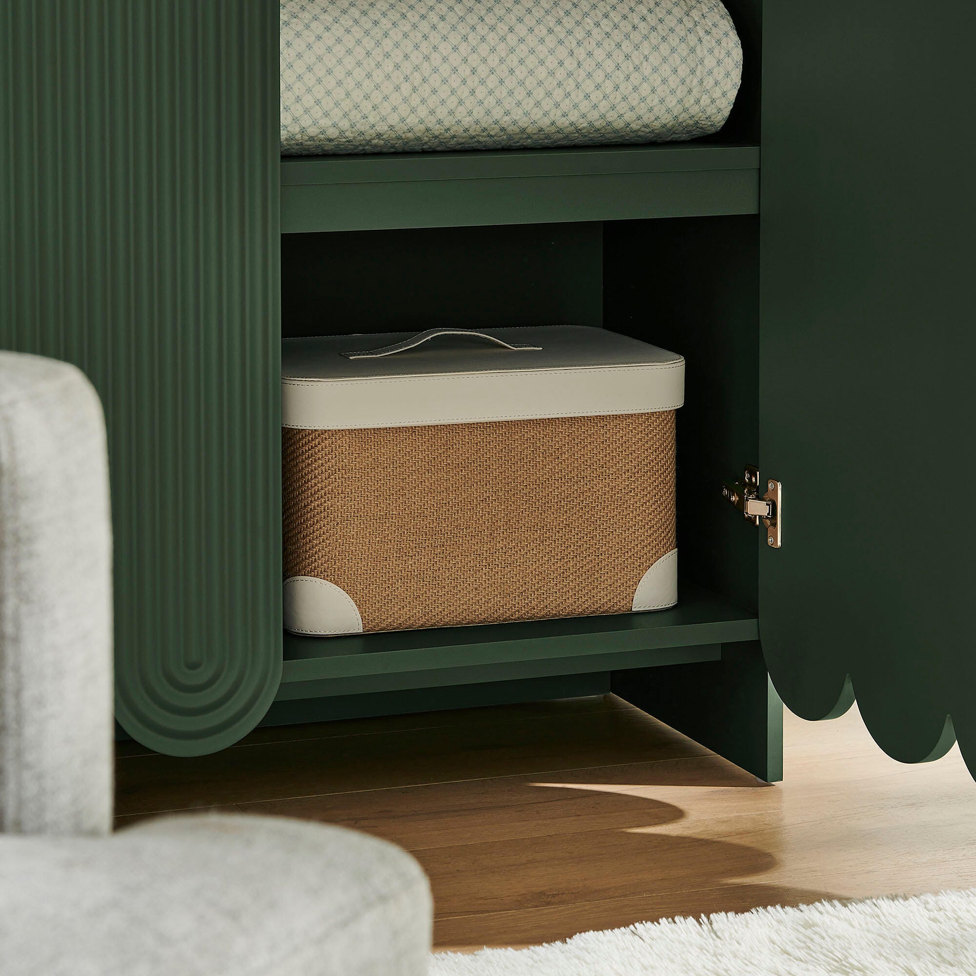 Modway Dahlia 78" Accent Cabinet, Hunter Green, large