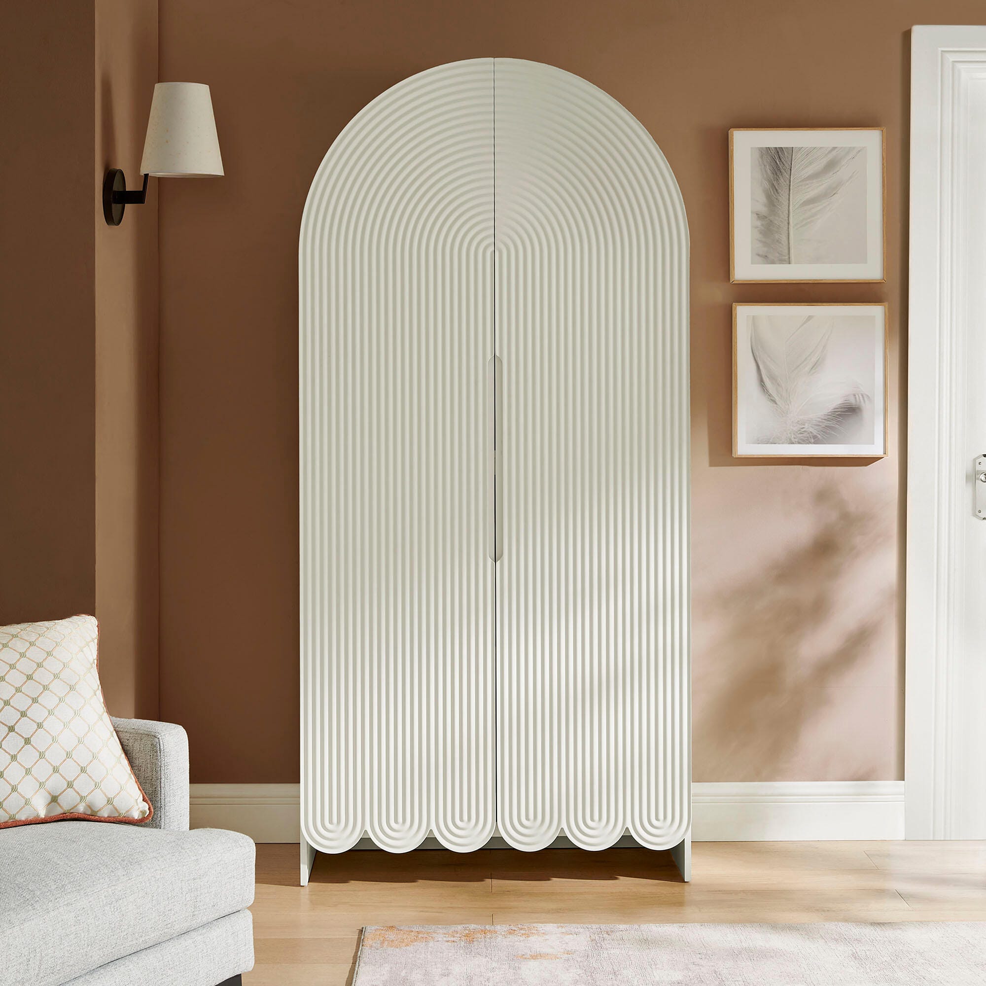 Modway Dahlia 78" Accent Cabinet, White, rollover
