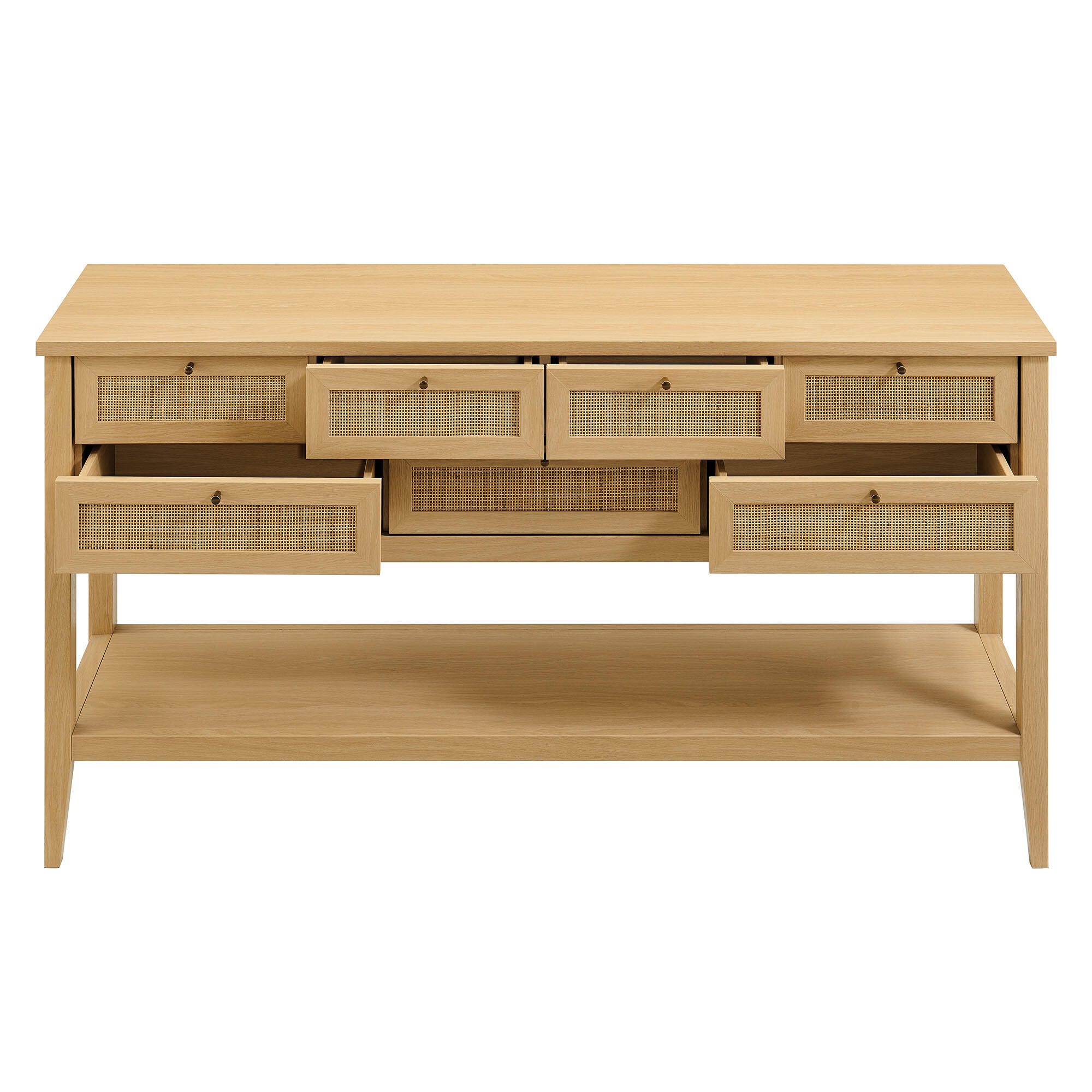 Modway Soma Console Table, Oak, large