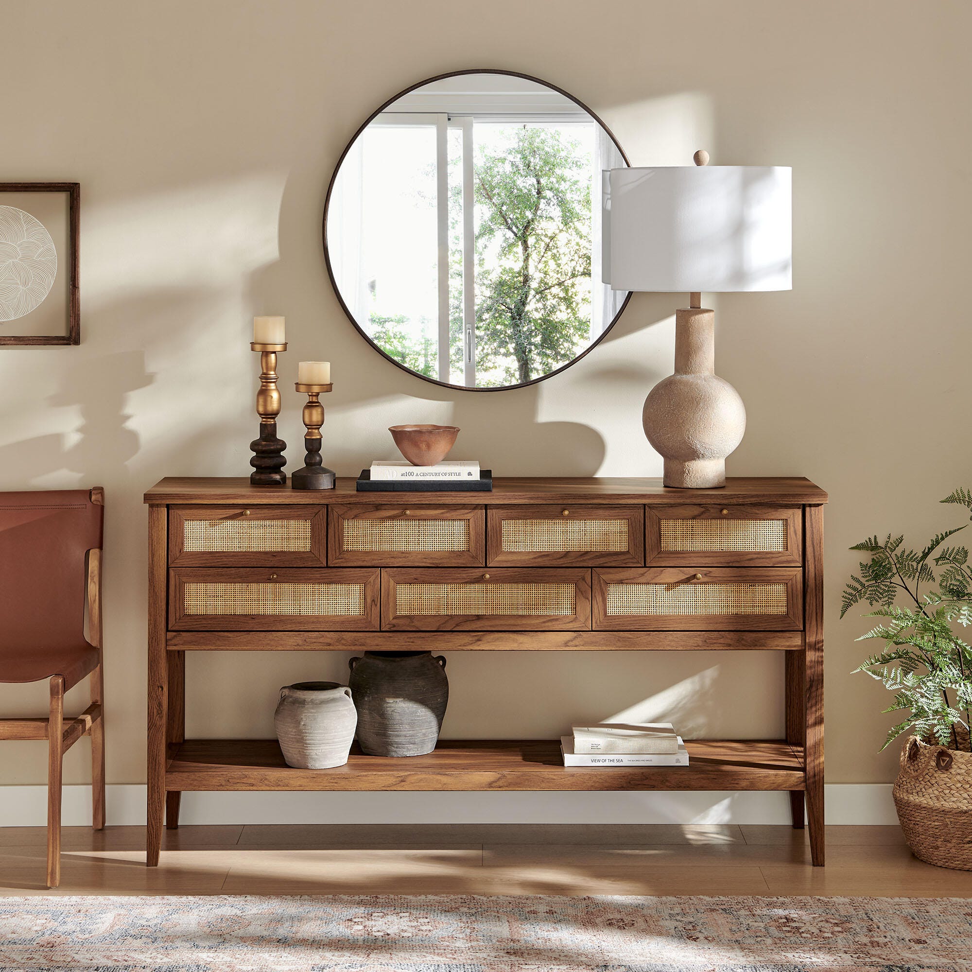 Modway Soma Console Table, Walnut