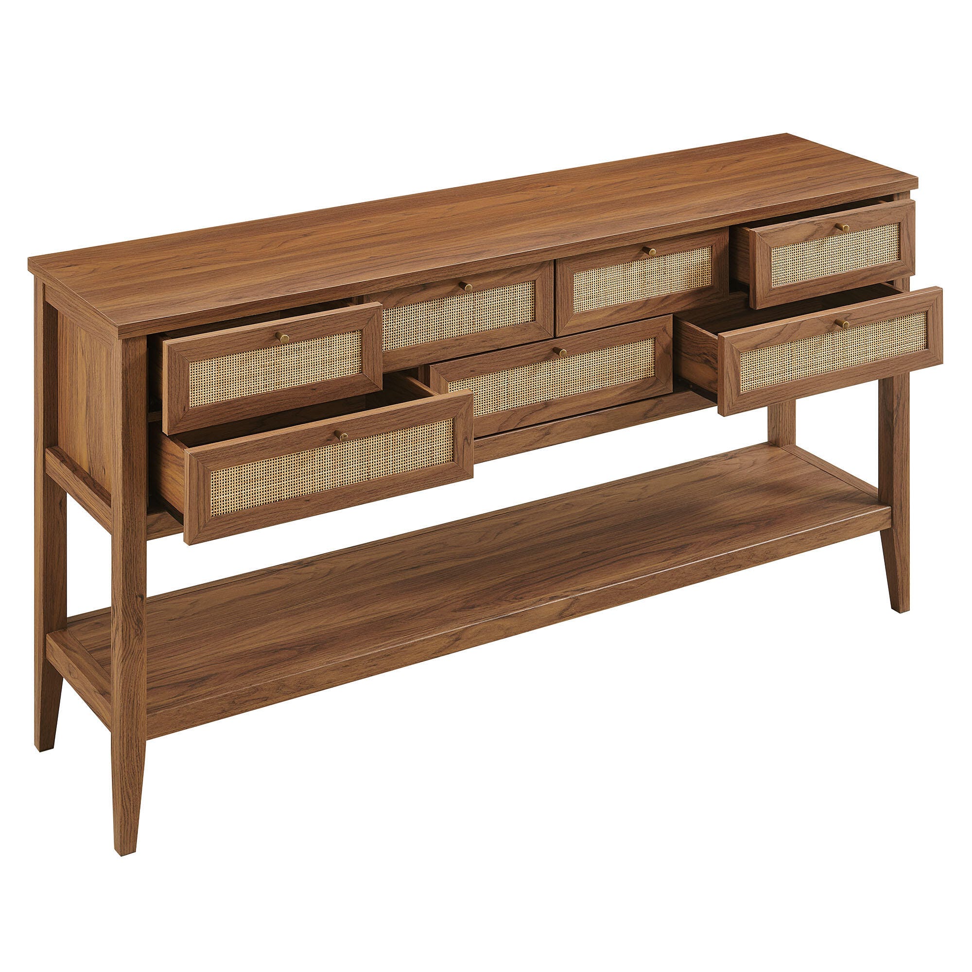 Modway Soma Console Table, Walnut, large