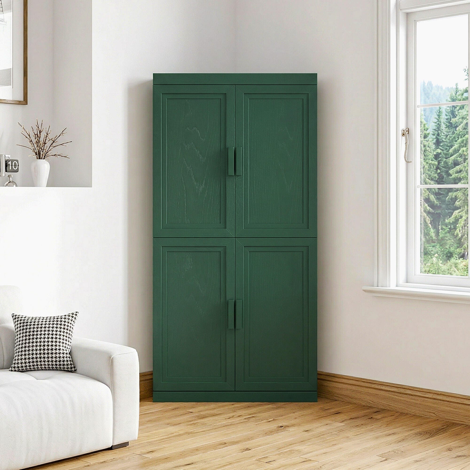 Dovelina Liora Connectable 31" Accent Cabinet, Green, large