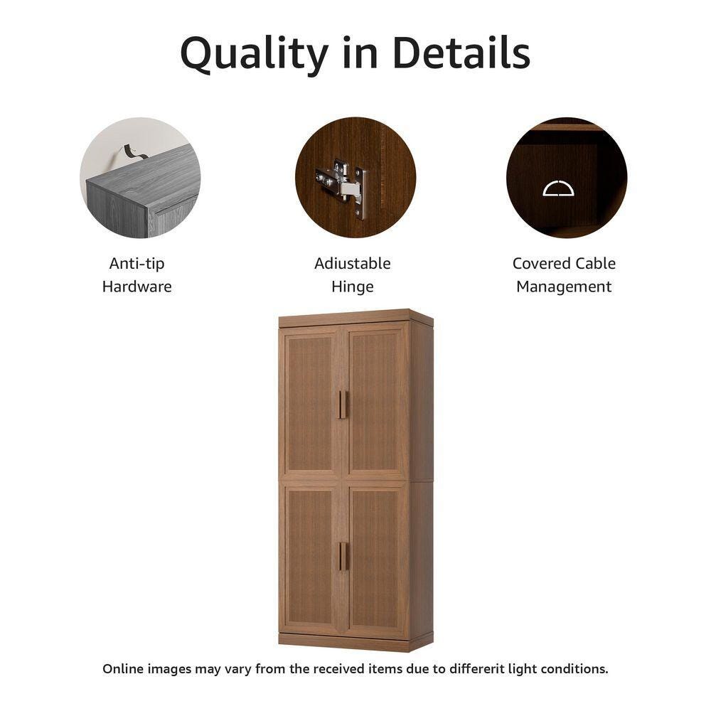 Dovelina Liora Freestanding 31" Accent Cabinet, Walnut, large